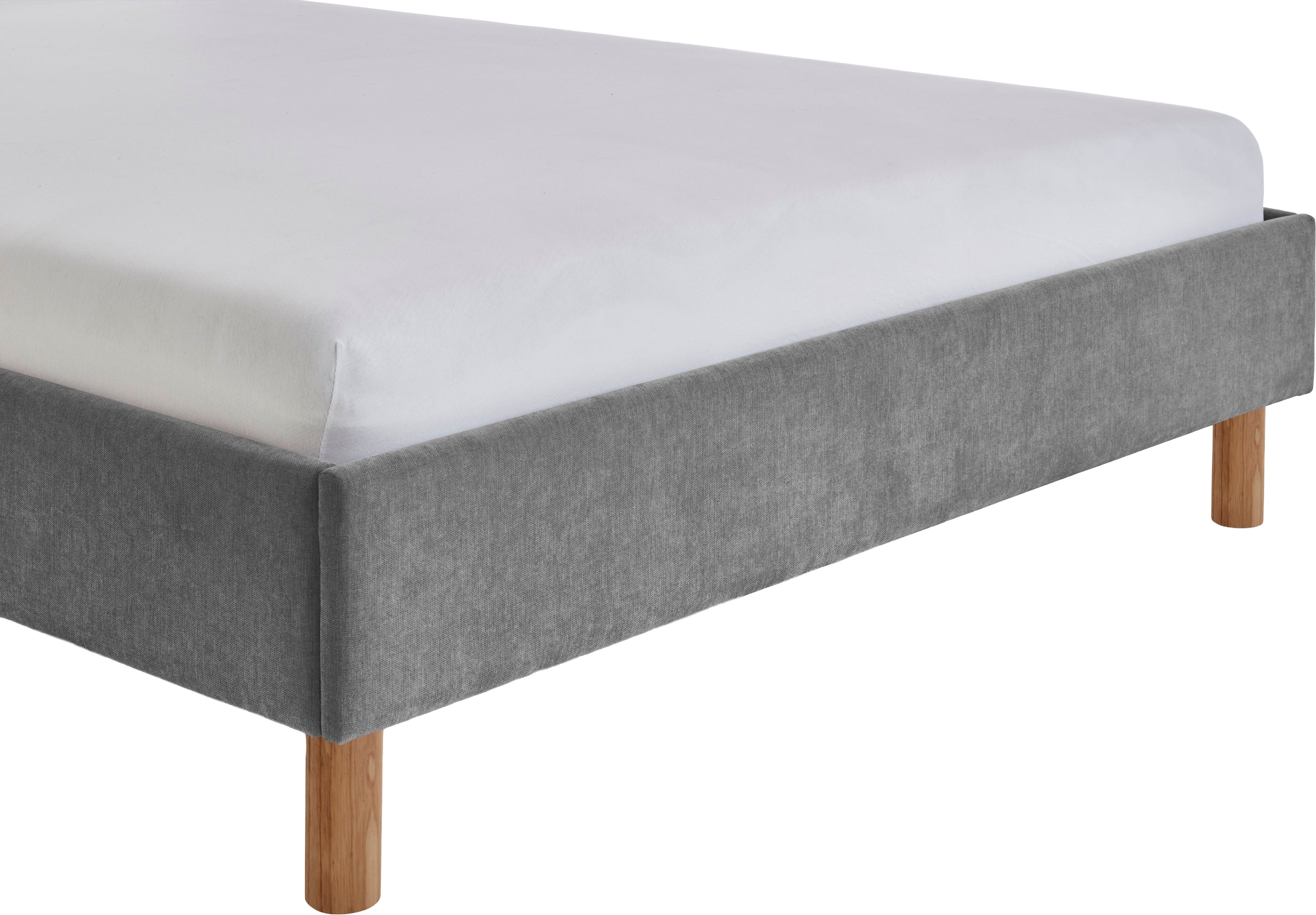 meise.möbel Polsterbett »Joker, in verschiedenen Breiten und Farben erhältlich« wahlweise mit schwarzem oder eichefarbigem Holzfuß