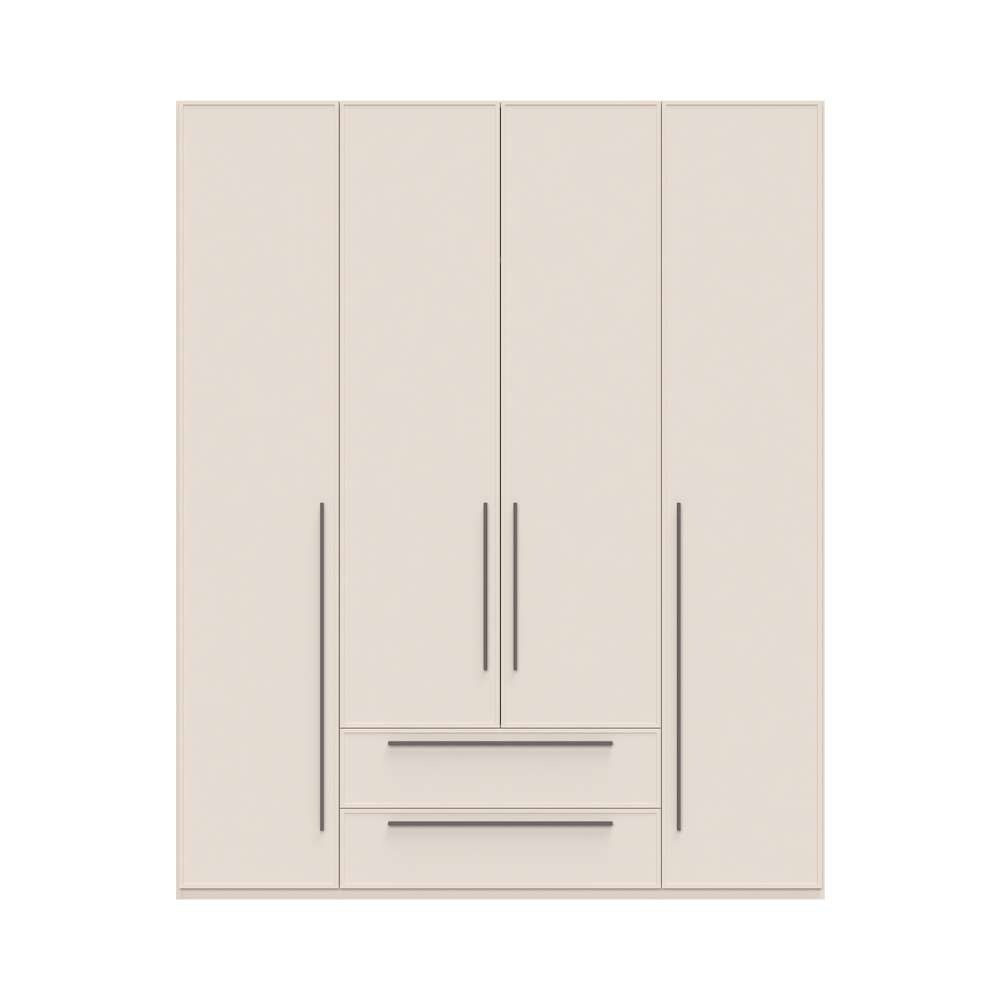 Places of Style Drehtürenschrank »Opera mit oder ohne Kranz inkl. LED-Bel.,B92,137,182 oder 227 cm«, UV lackiert, Soft Close Funktion, Höhenverstellbare Füße