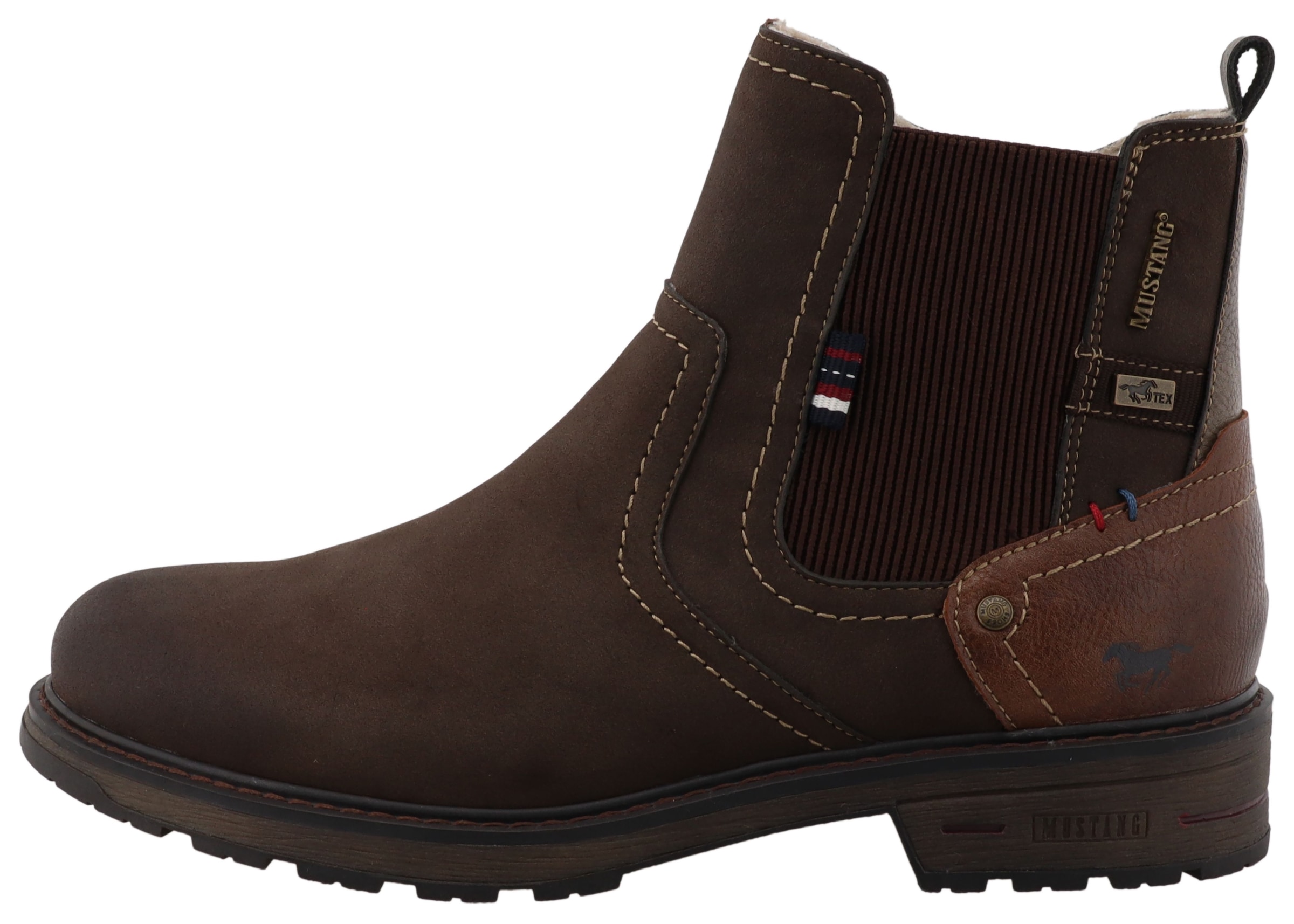 Mustang Shoes Chelseaboots »Marian«  Stiefelette, Boots mit Warmfutter