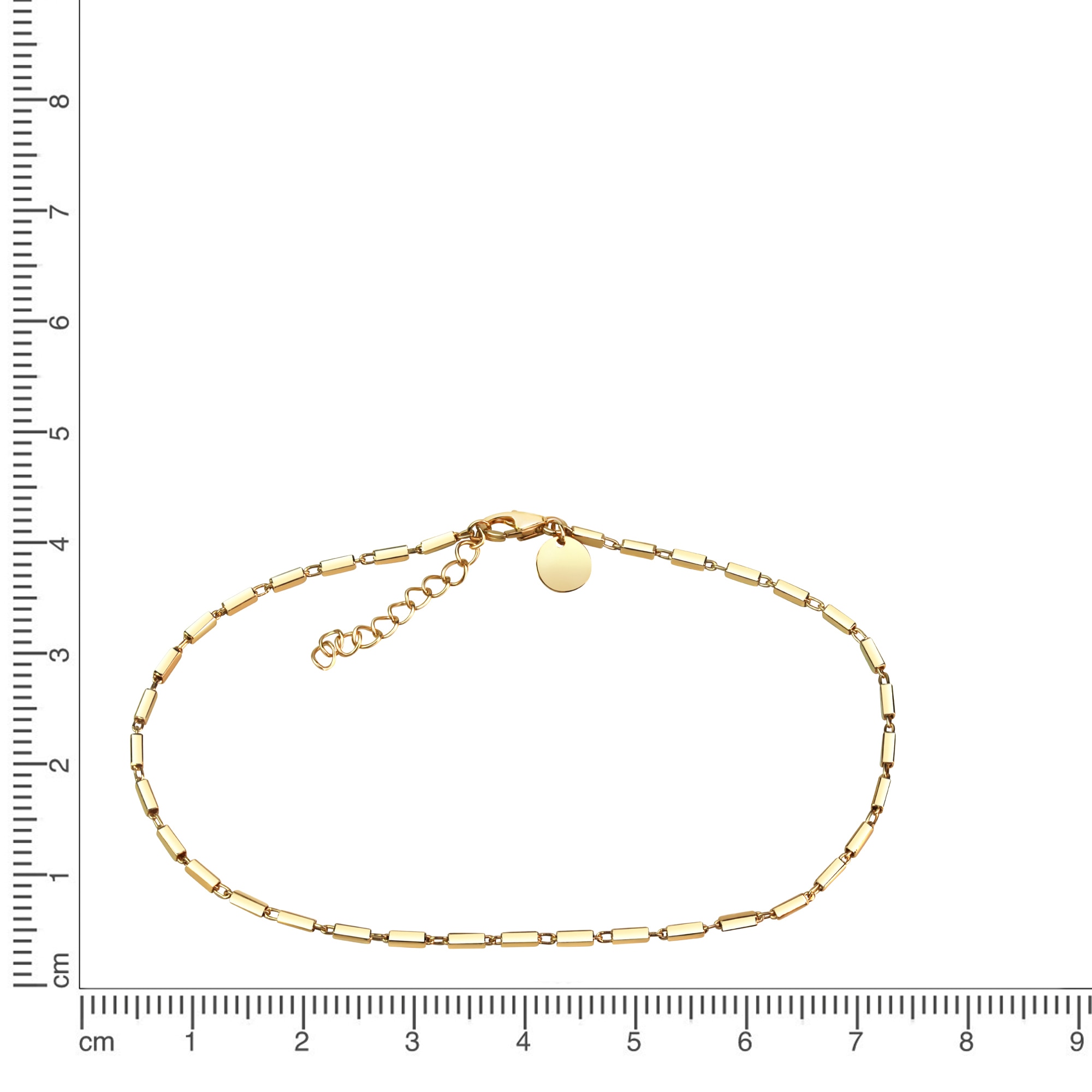 Vivance Fußkette »925/- Sterling Silber vergoldet Stäbchen«