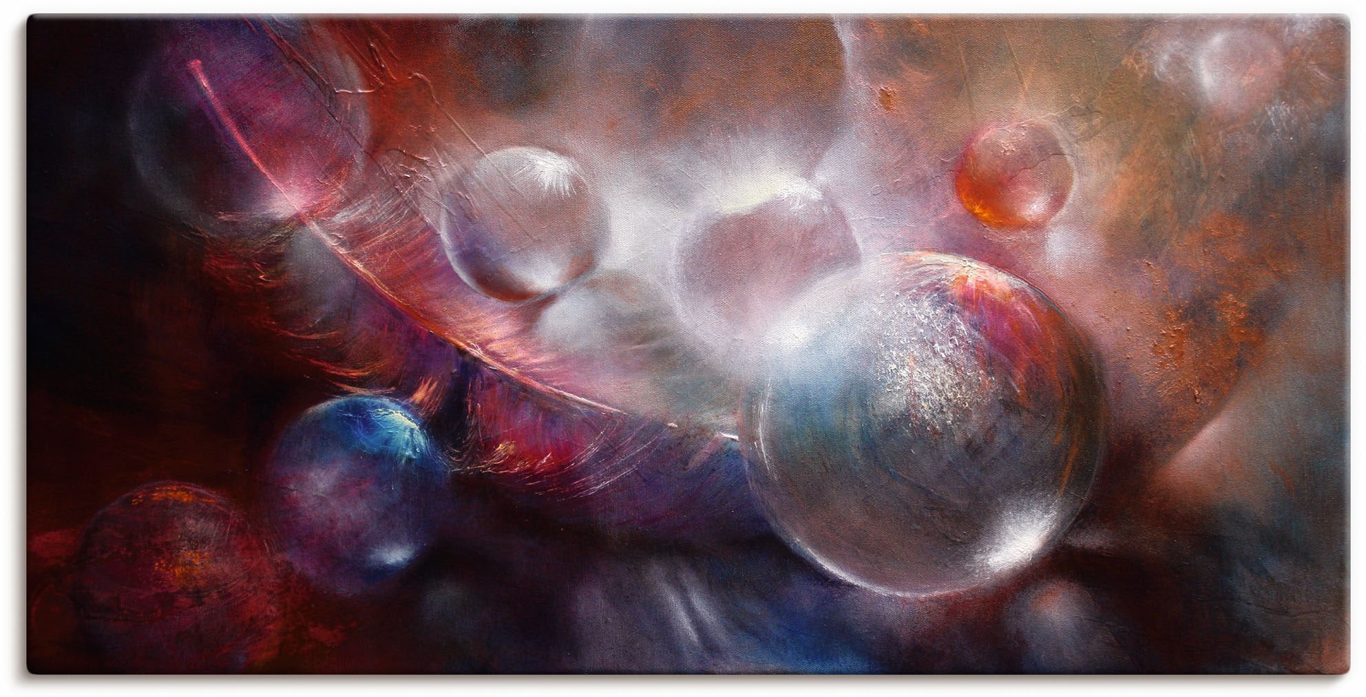 Artland Leinwandbild »Federleicht« Muster 1 Stk. tlg. auf Holzrahmen gespan günstig online kaufen