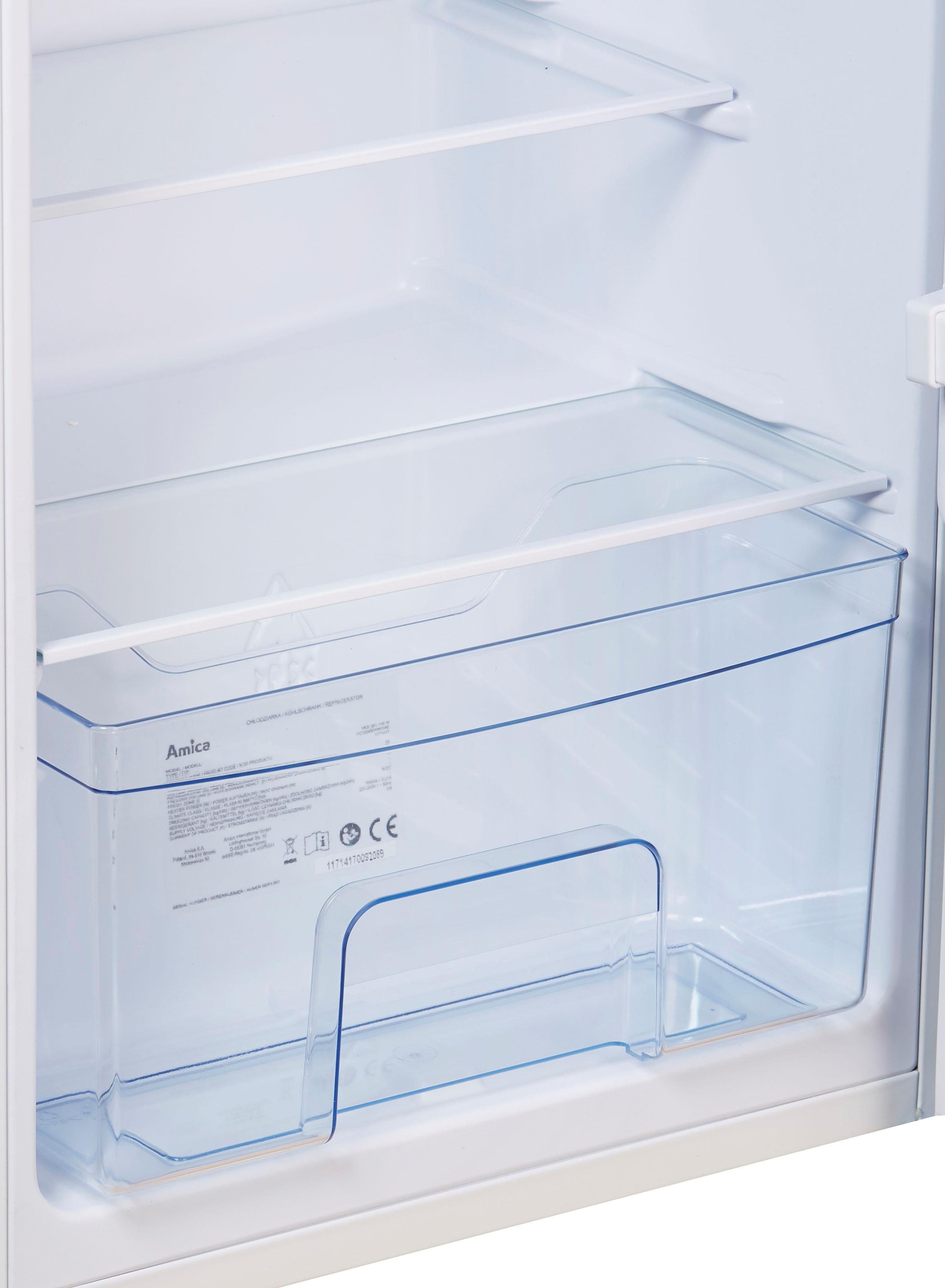 Amica Table Top Kühlschrank »VKS 351 116 W«, 1 Gemüseschublade