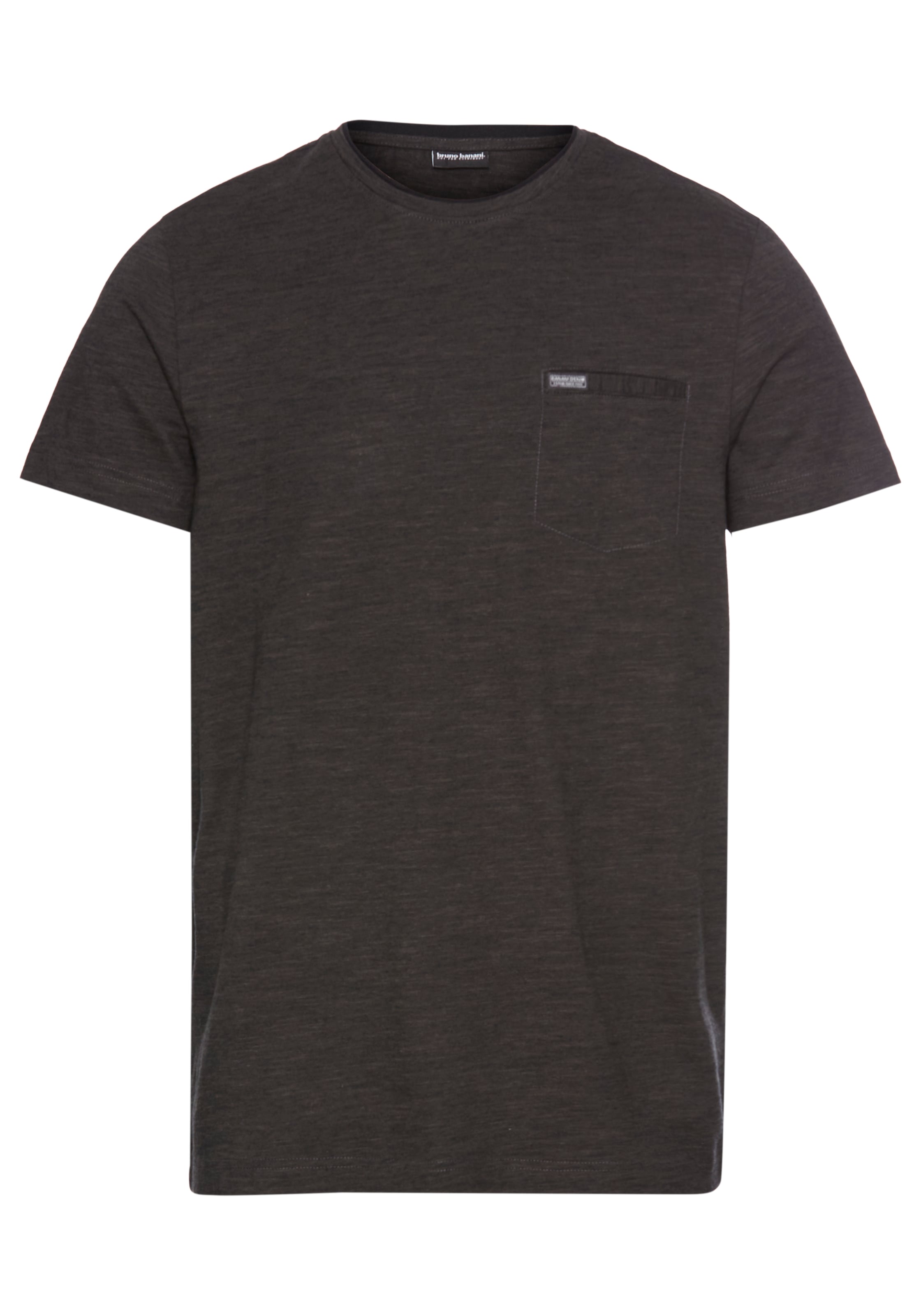 Bruno Banani T-Shirt, Mit Doppelkragen und Zierbrusttasche