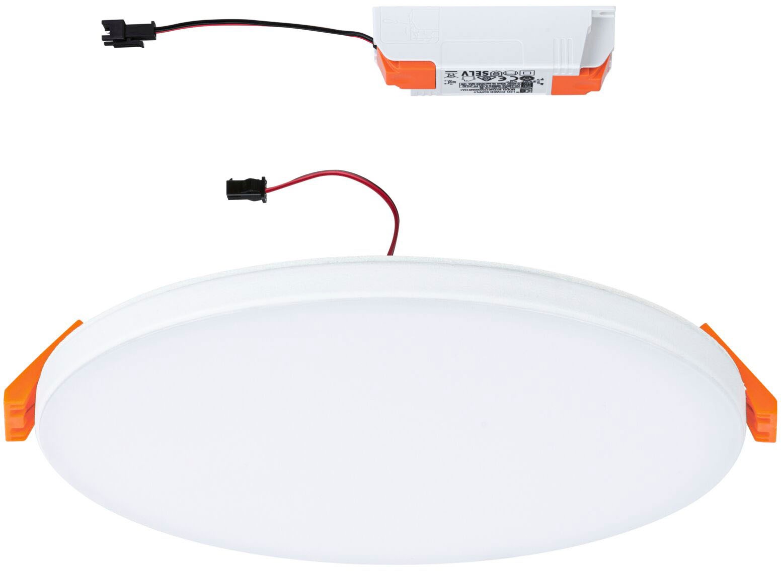 Paulmann LED Einbauleuchte »LED Einbaupanel Veluna VariFit Edge IP44 rund 160mm 1100lm 3000K Weiß«, 1 flammig, LED Einbaupanel Veluna VariFit Edge IP44 rund 160mm 1100lm 3000K Weiß