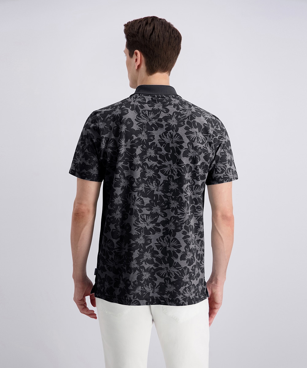 Pierre Cardin Poloshirt »Polo piqué alloverprint« mit floralem Allover-Print, Piqué