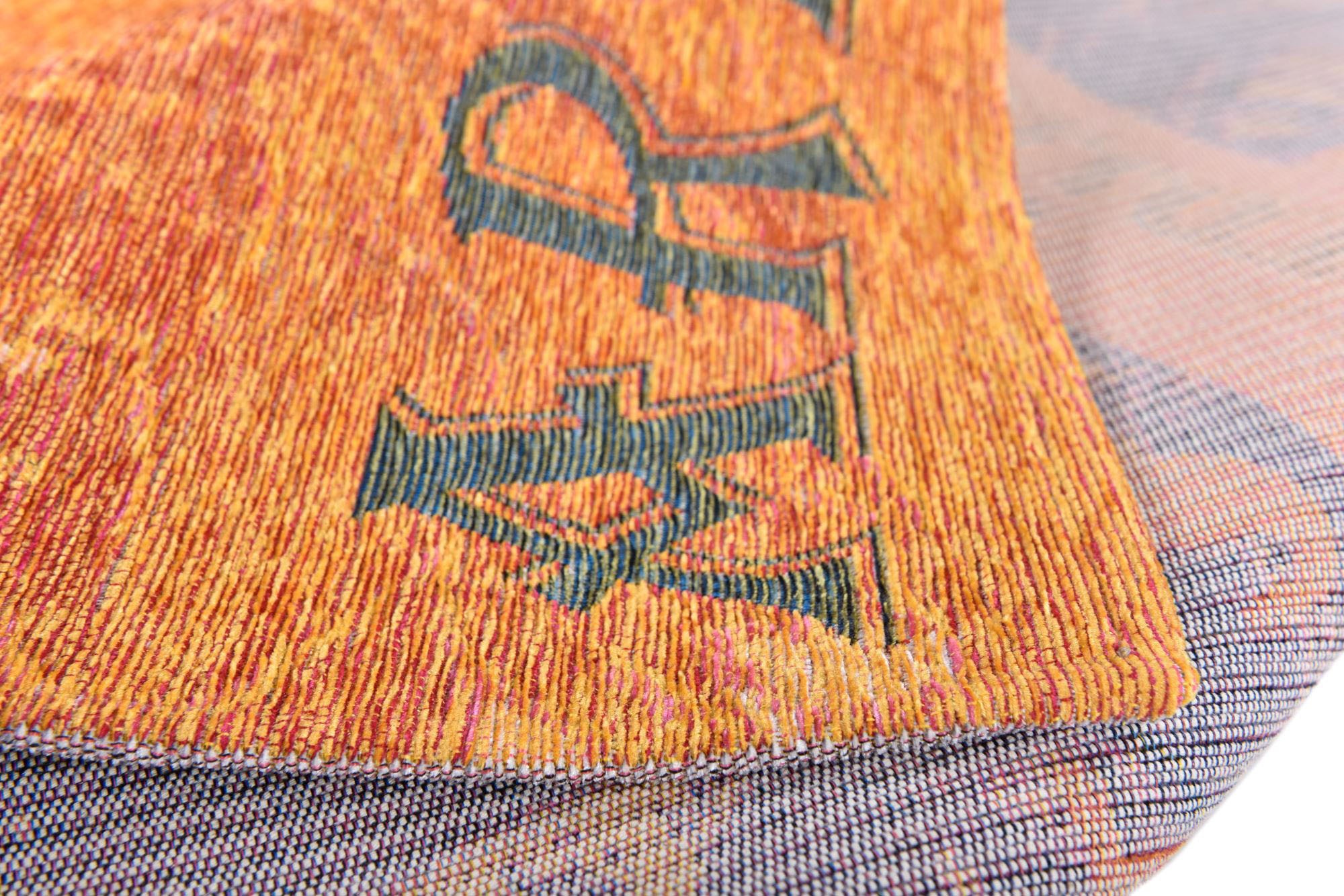 Gino Falcone Teppich »Cosima-115«, rechteckig, 3 mm Höhe, flachgeweber Jaquard-Teppich, mit Chenillegarn, modernes Design