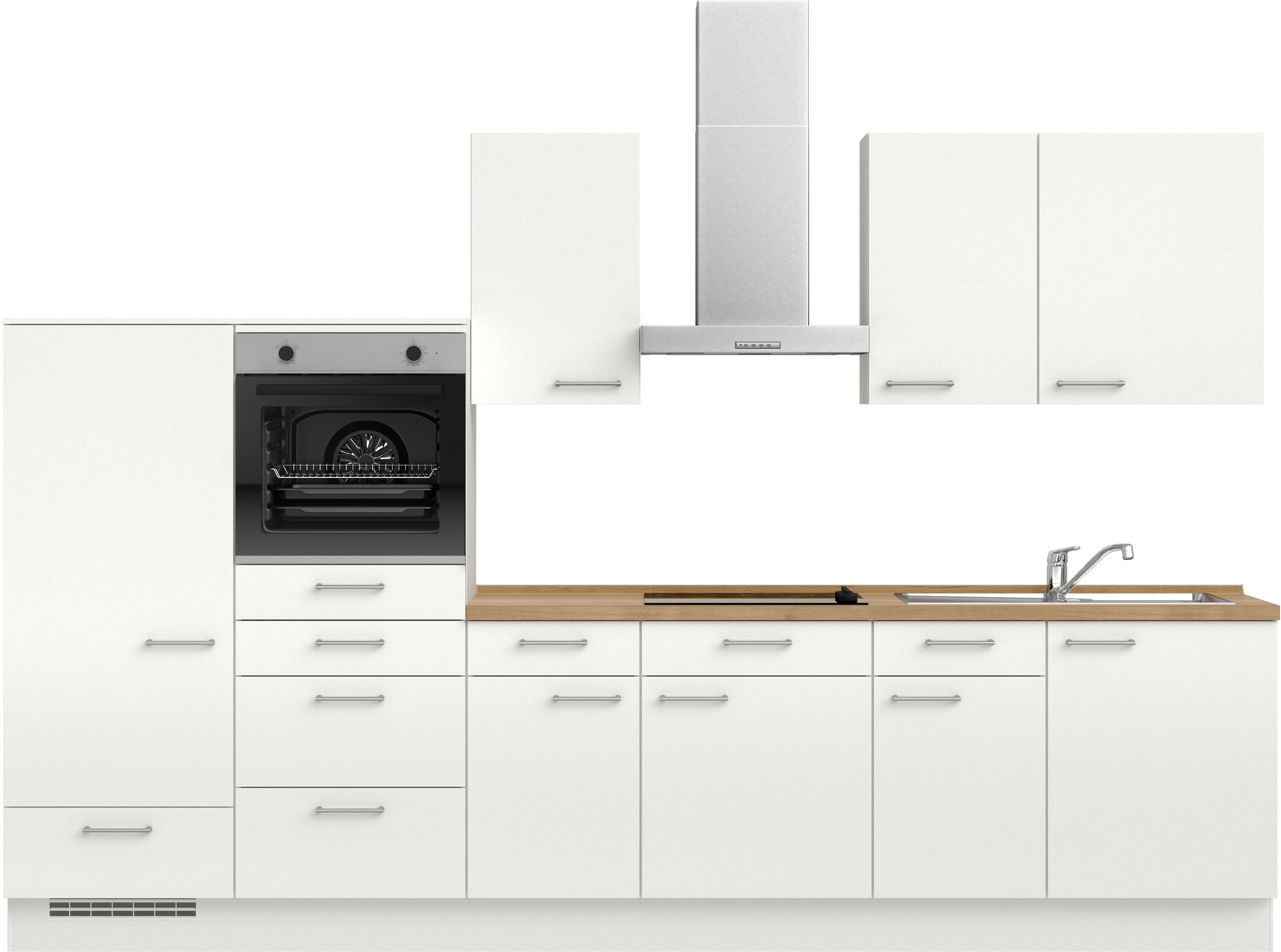 nobilia® Küchenzeile »"Laser I", Ausrichtung wählbar, Breite 330 cm« vormon günstig online kaufen