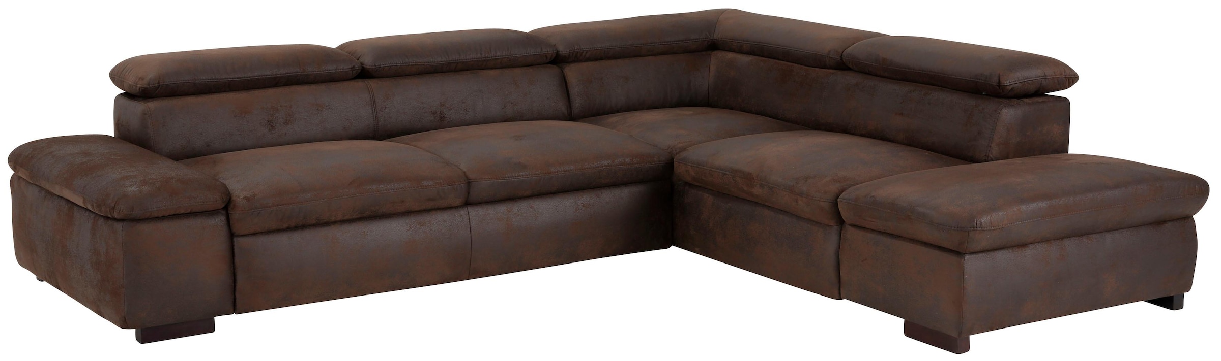 Home affaire Ecksofa »Alberto L-Form«, mit Kopfteilverstellung, wahlweise mit Bettfunktion