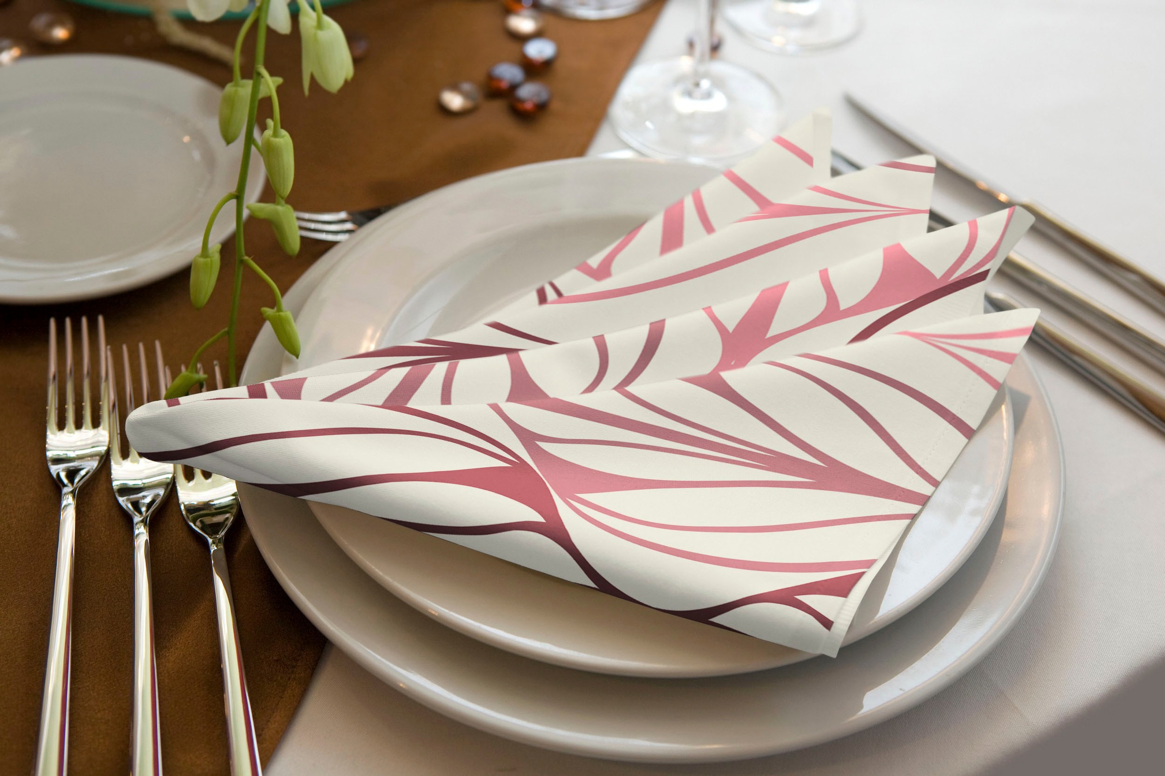Adam Stoffserviette »Wave«, aus Bio-Baumwolle,Made in Germany