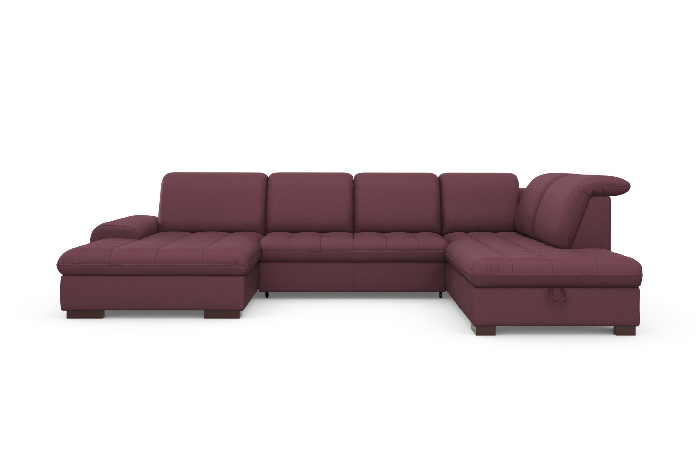 sit&more Wohnlandschaft »Luxor U-Form«, wahlweise mit Bettfunktion, Bettkasten und Kopfteilverstellung