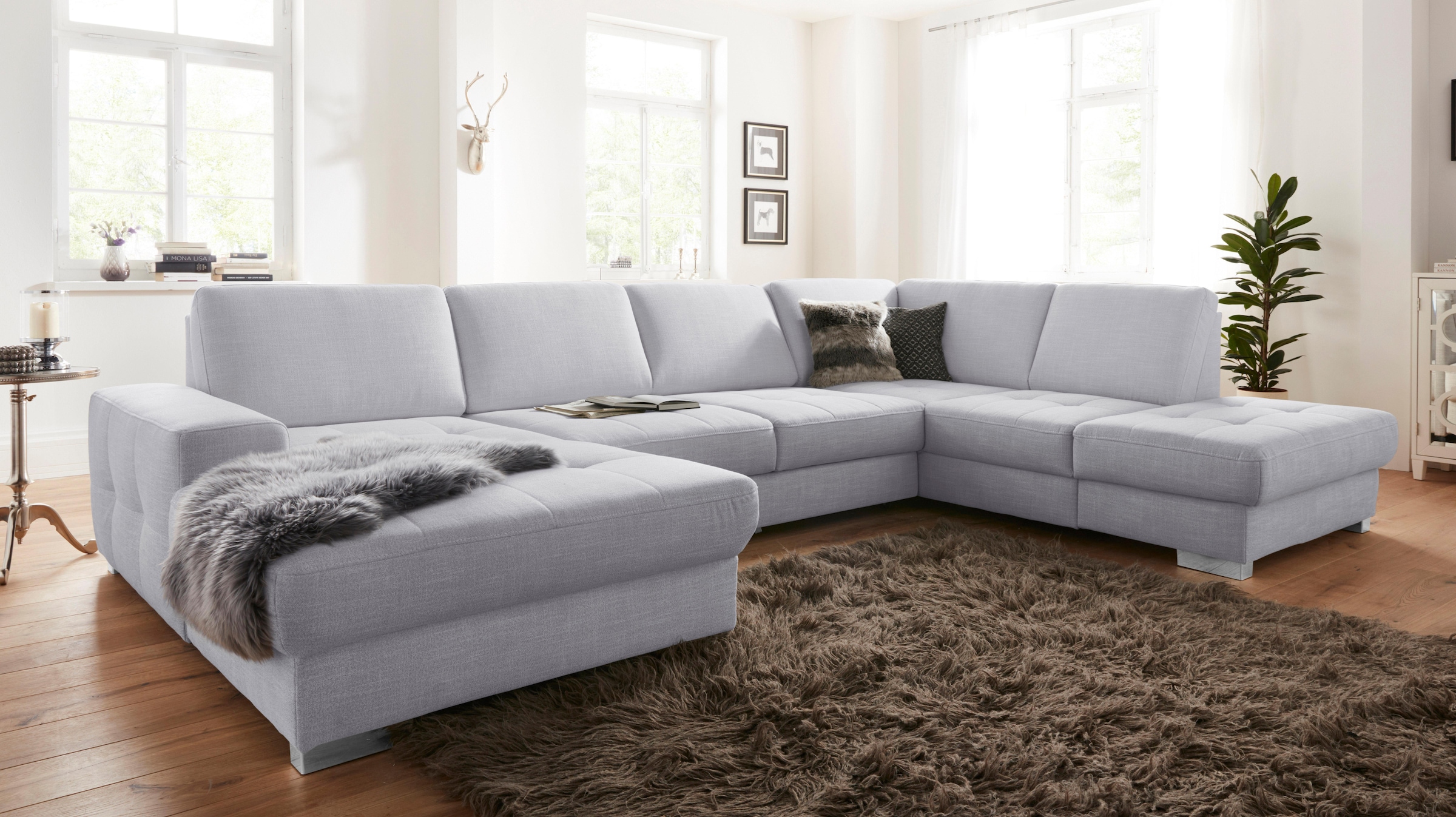 sit&more Wohnlandschaft »Santorini U-Form« mit Federkern und Sitztiefenvers günstig online kaufen