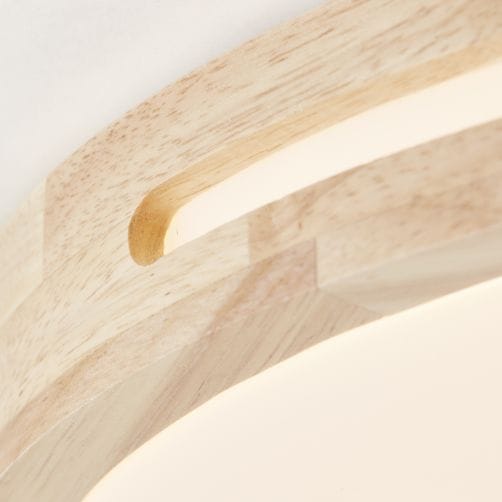 Brilliant LED Deckenleuchte »Woodbury«, 1 flammig, Mit Holzrahmen, Ø 39 cm, 2100 lm, 2700 K, Holz/Kunststoff