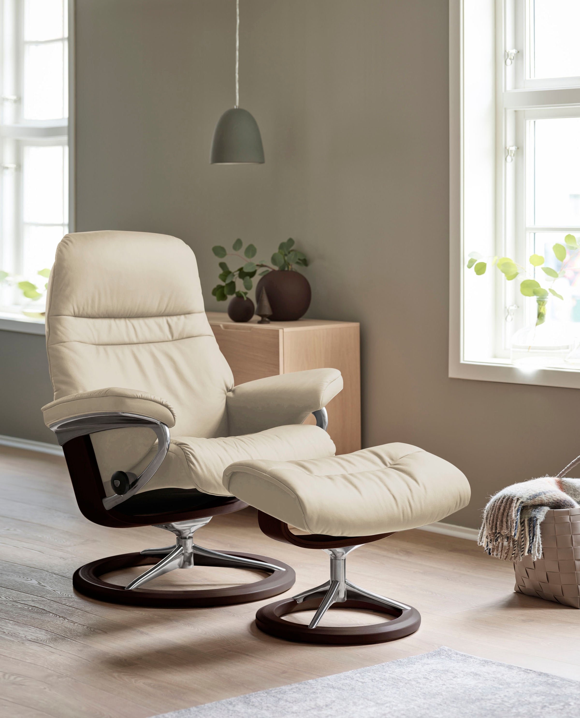 Stressless Relaxsessel "Sunrise", mit Signature Base, Größe S, Gestell Brau günstig online kaufen