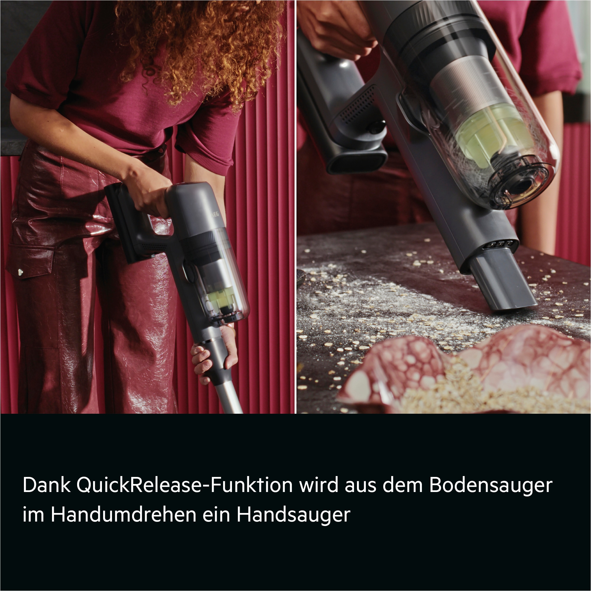 AEG Akku-Hand-und Stielstaubsauger »AP72AF21DG« Leicht & leistungsstark‑HEPA‑Filter: 99,99 % reinere Luft im Zuhause