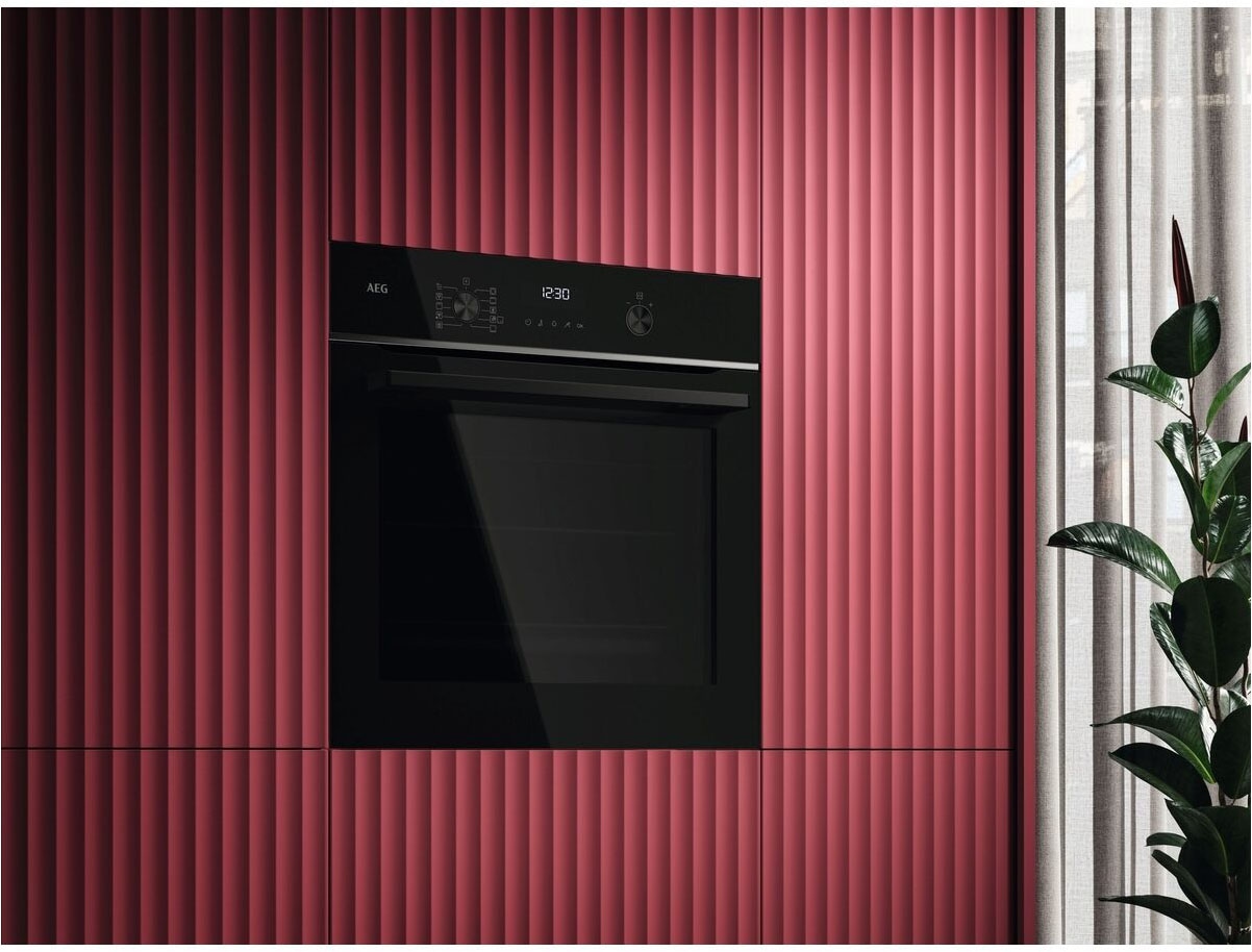 AEG Einbaubackofen SurroundCook® Backöfen der Serie 5000 »TU5PB40WSK«, Pyrolyse-Selbstreinigung, Pyrolyse-Selbstreinigung, Touch-Display, Heißluft, Pizza- & Grillstufe