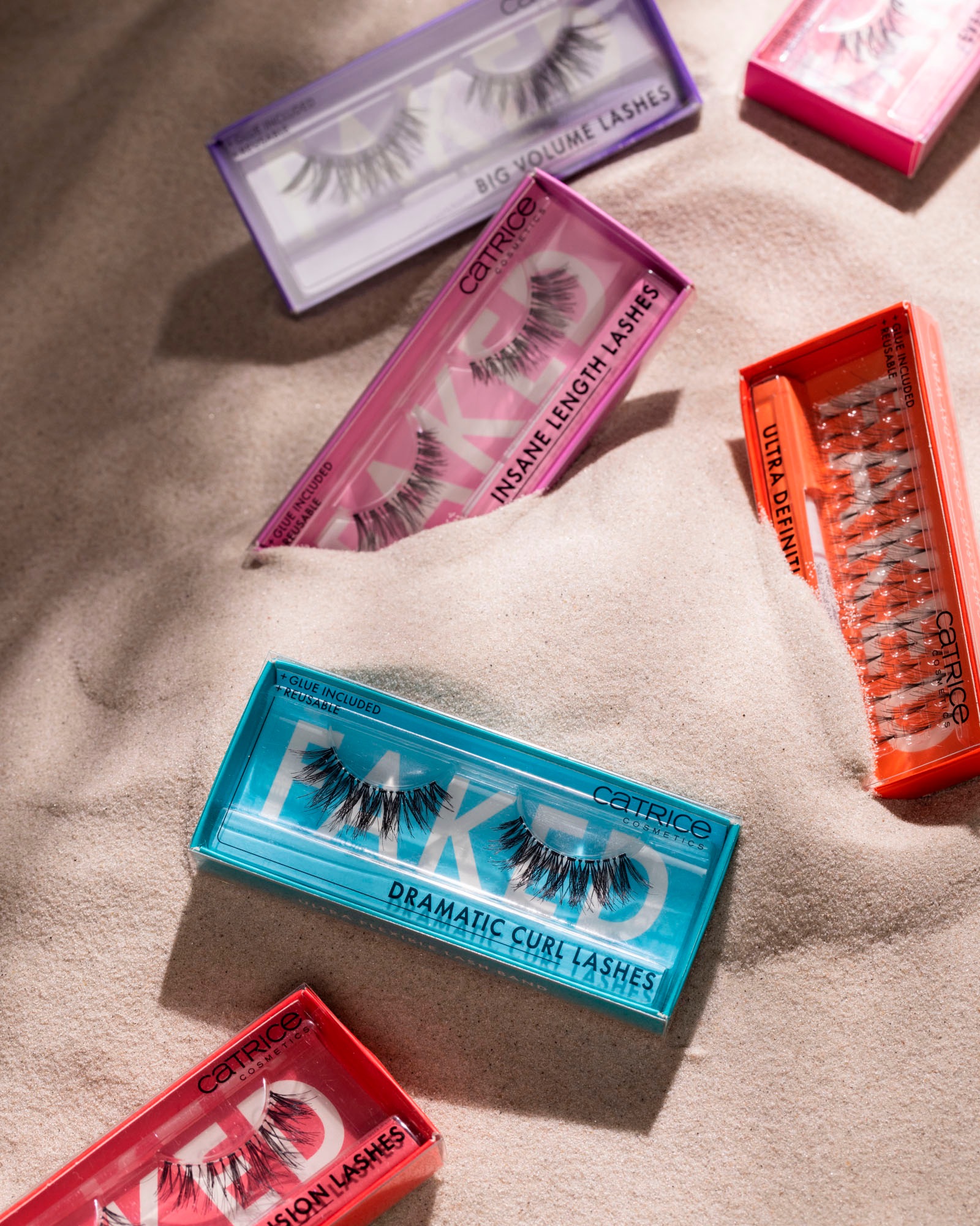 Catrice Bandwimpern »Faked False Lashes Set 01«, (Set, 3 tlg.), mit drei Produktvariationen
