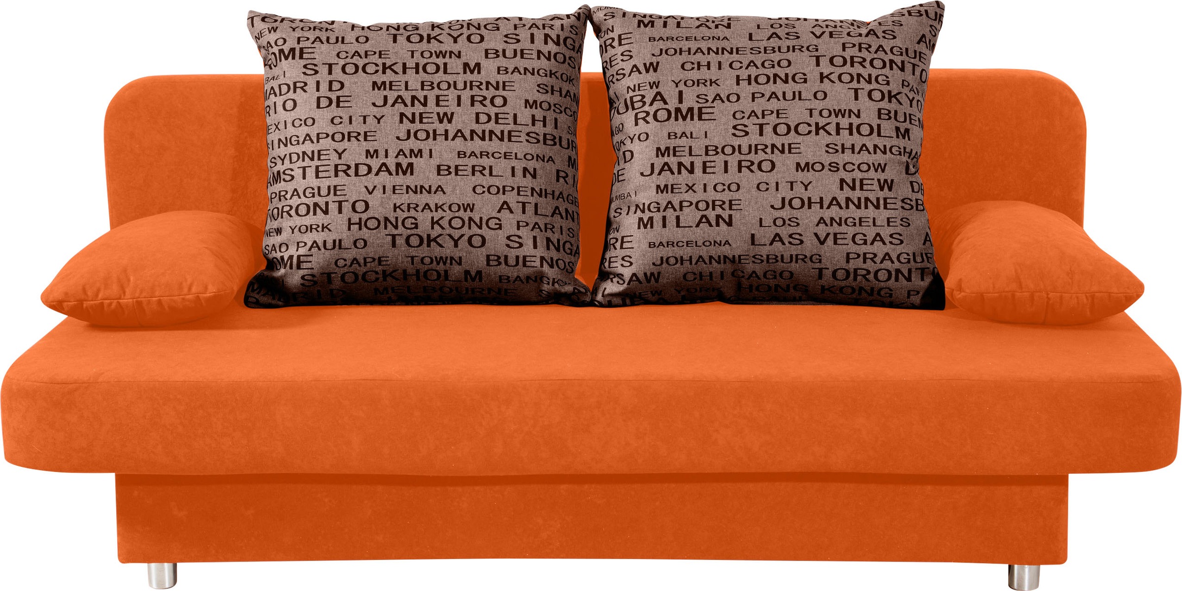 COLLECTION AB Schlafsofa »Ulla inkl. Bettfunktion und Bettkasten«, Schlafsofa,Bettfunktion,Bettkasten,inkl. Rückenkissen,Armlehnekissen