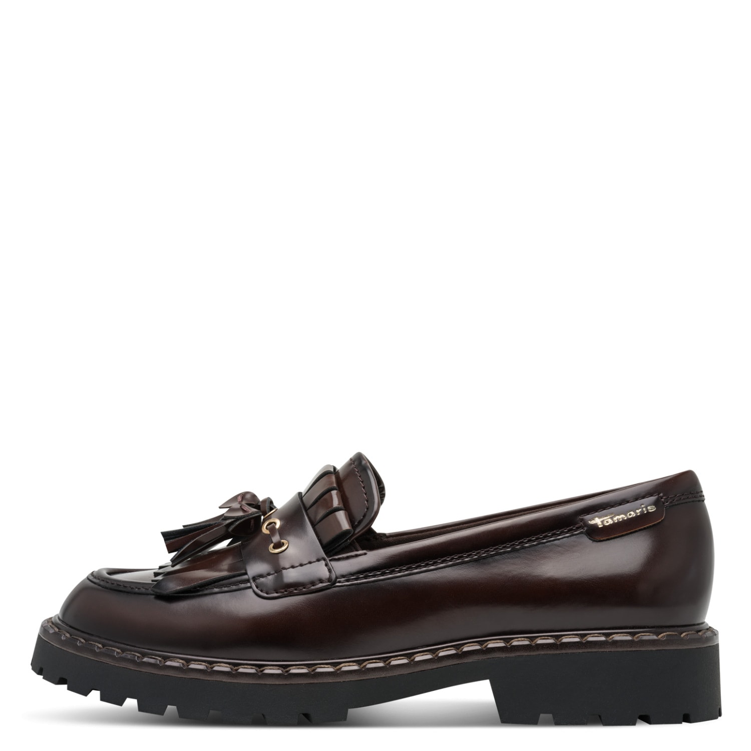 Tamaris Slipper  Halbschuh, Loafer, Businessschuh mit modischen Quasten und Durchzügen
