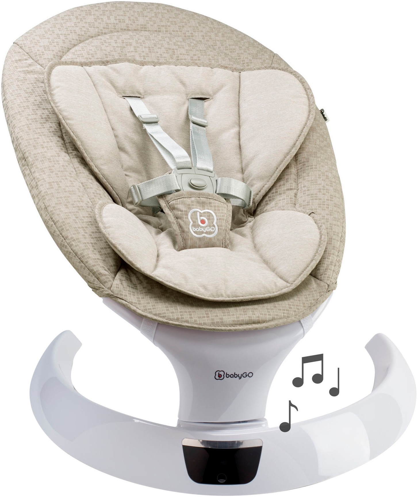 BabyGo Babywippe »Swing«, bis 9 kg, mit Fernbedienung, Musik, Schaukelfunktion