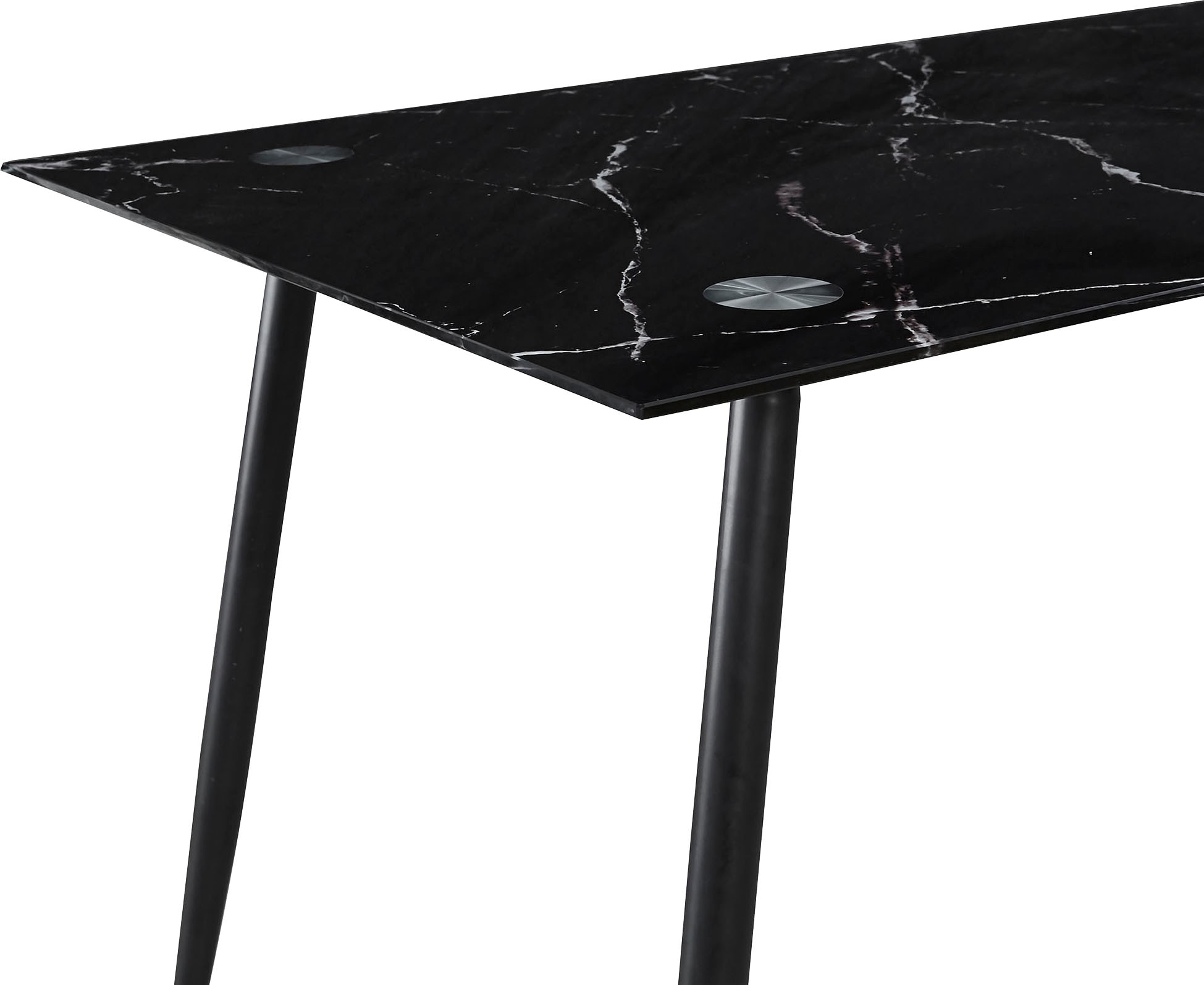 Home affaire Glastisch »Julia«, Breite 140 cm, in Marmor-Optik