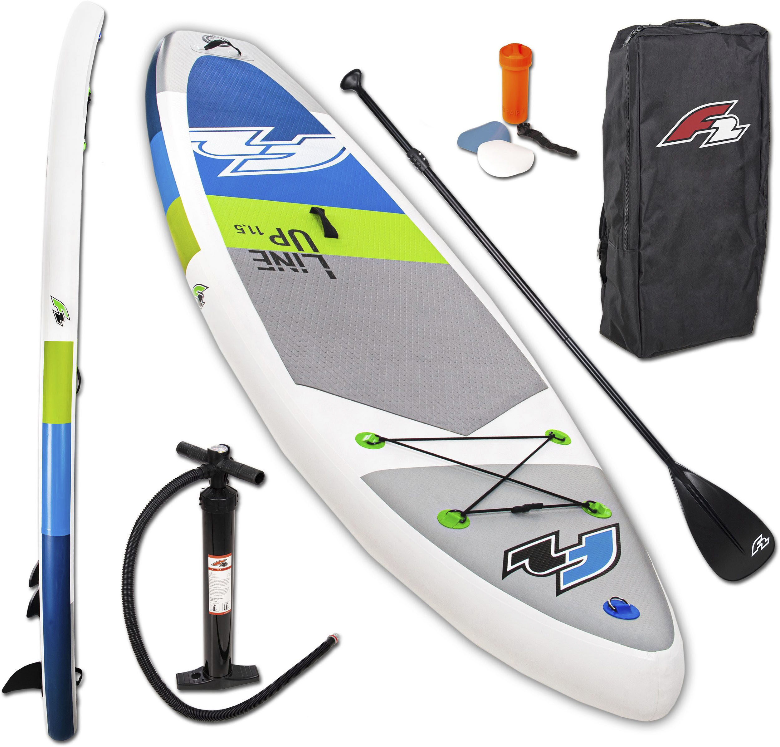 Inflatable SUP-Board »F2 Line Up SMO blue mit Alupaddel«, (Set, 5 tlg.), Stand Up...