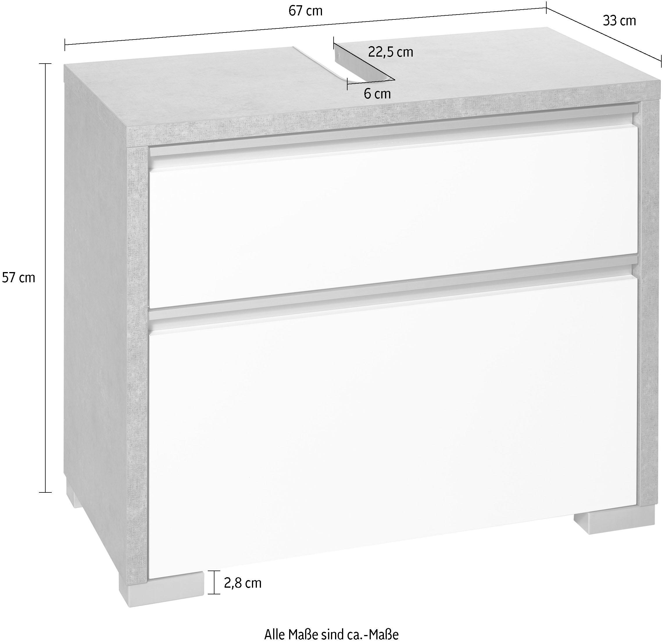 bestellen im Online-Shop »Bello«, cm Breite 67 Waschbeckenunterschrank Schildmeyer