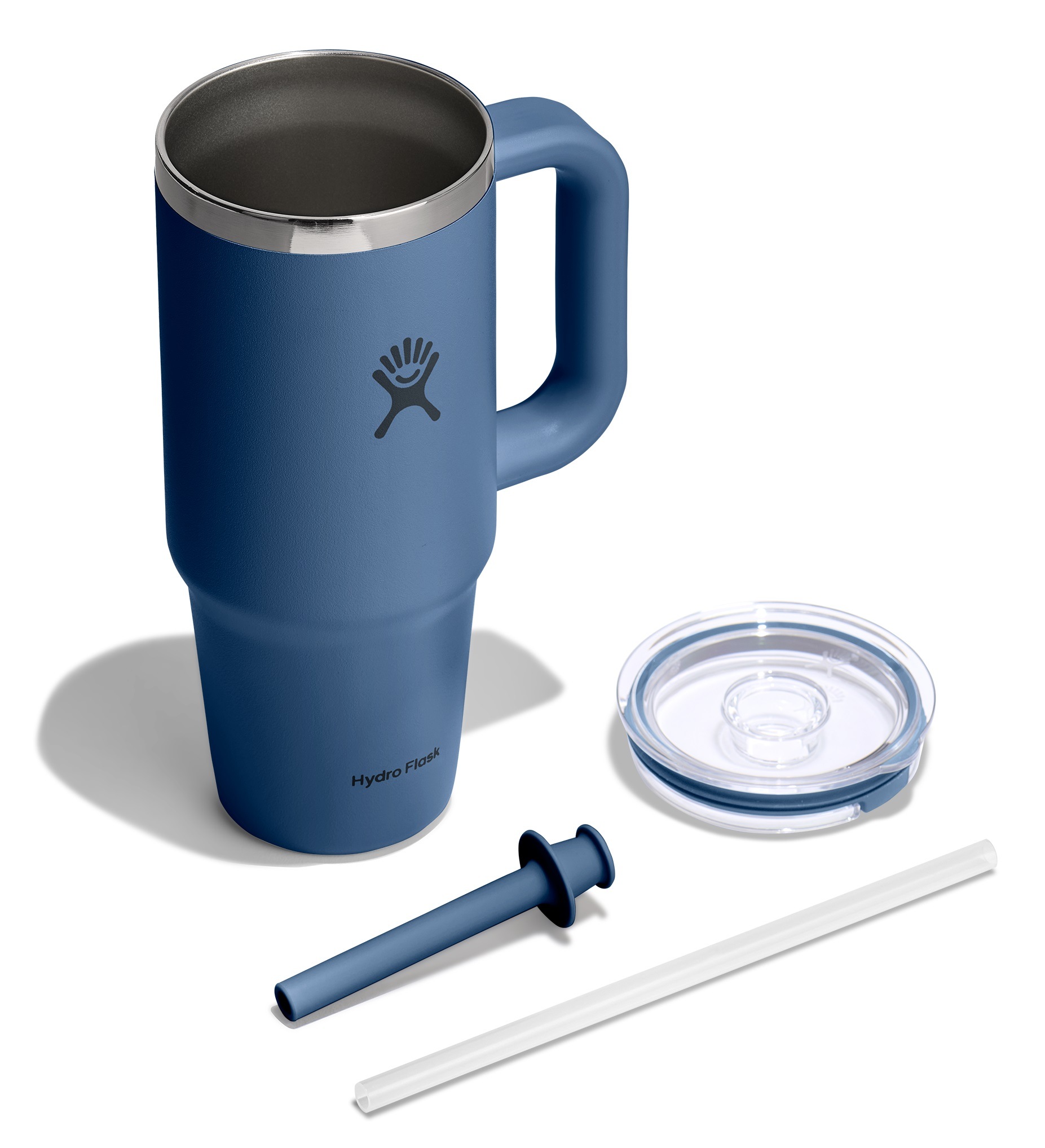 Hydro Flask Thermobecher »24 OZ Travel Tumbler Clear Lid, 710 ml« Kompatibel mit Eindrückzubehör der Größe Medium