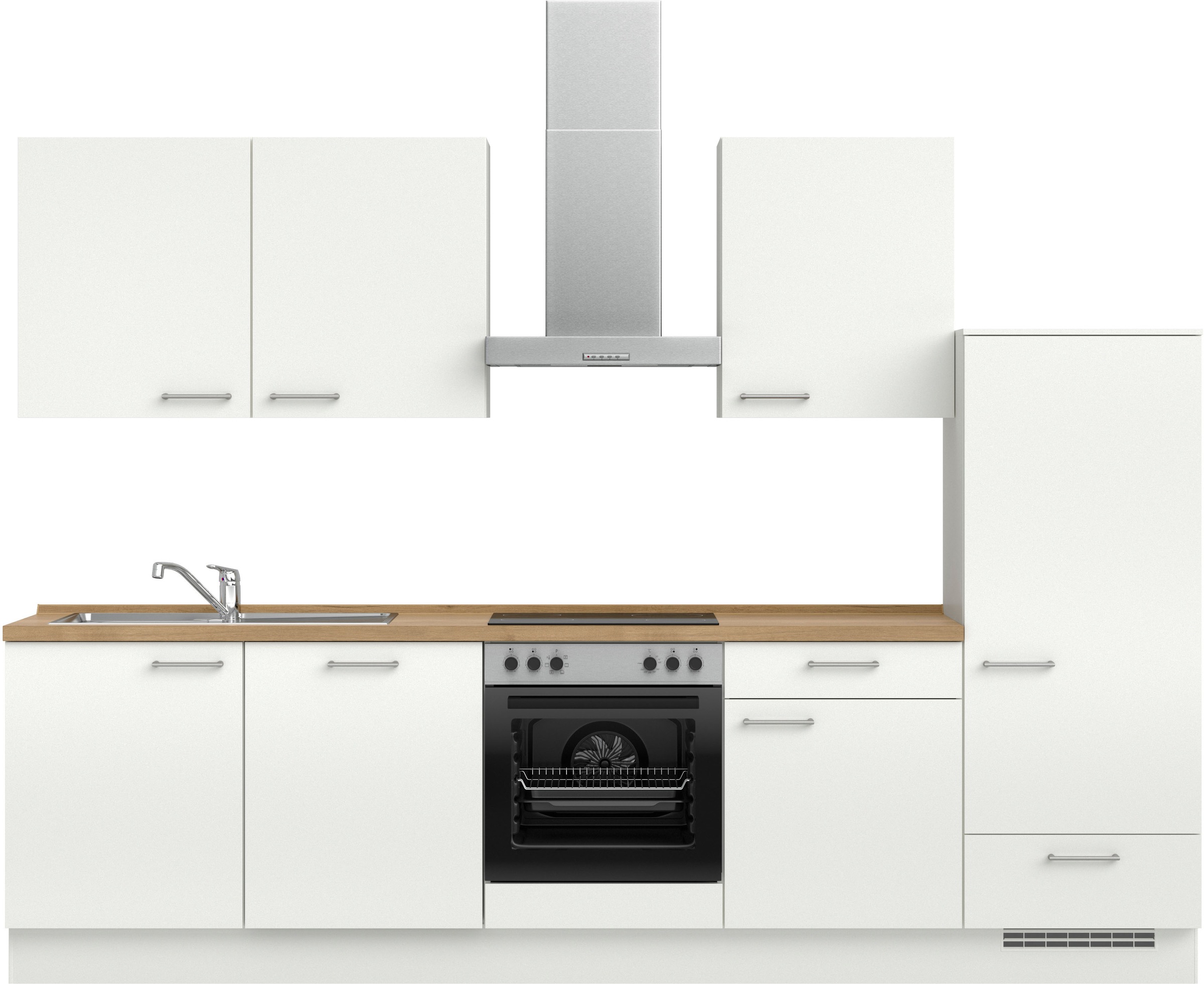 nobilia® Küchenzeile »"Laser I", Ausrichtung wählbar, Breite 300 cm« vormon günstig online kaufen