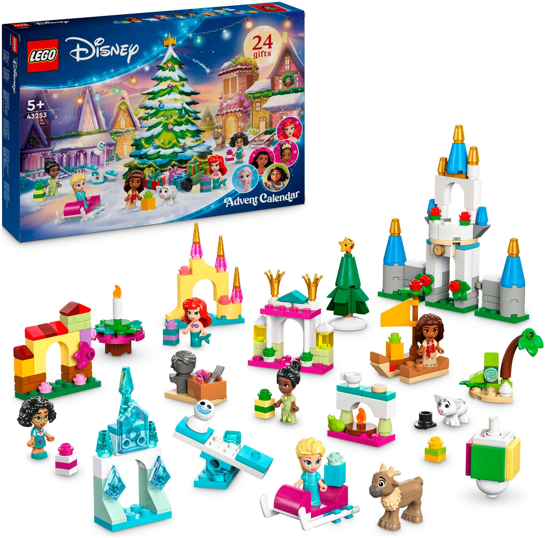 LEGO® Spielzeug-Adventskalender »Spielbausteine, Lego® Disney Princess (43253),«, ab 5 Jahren, Made in Europe