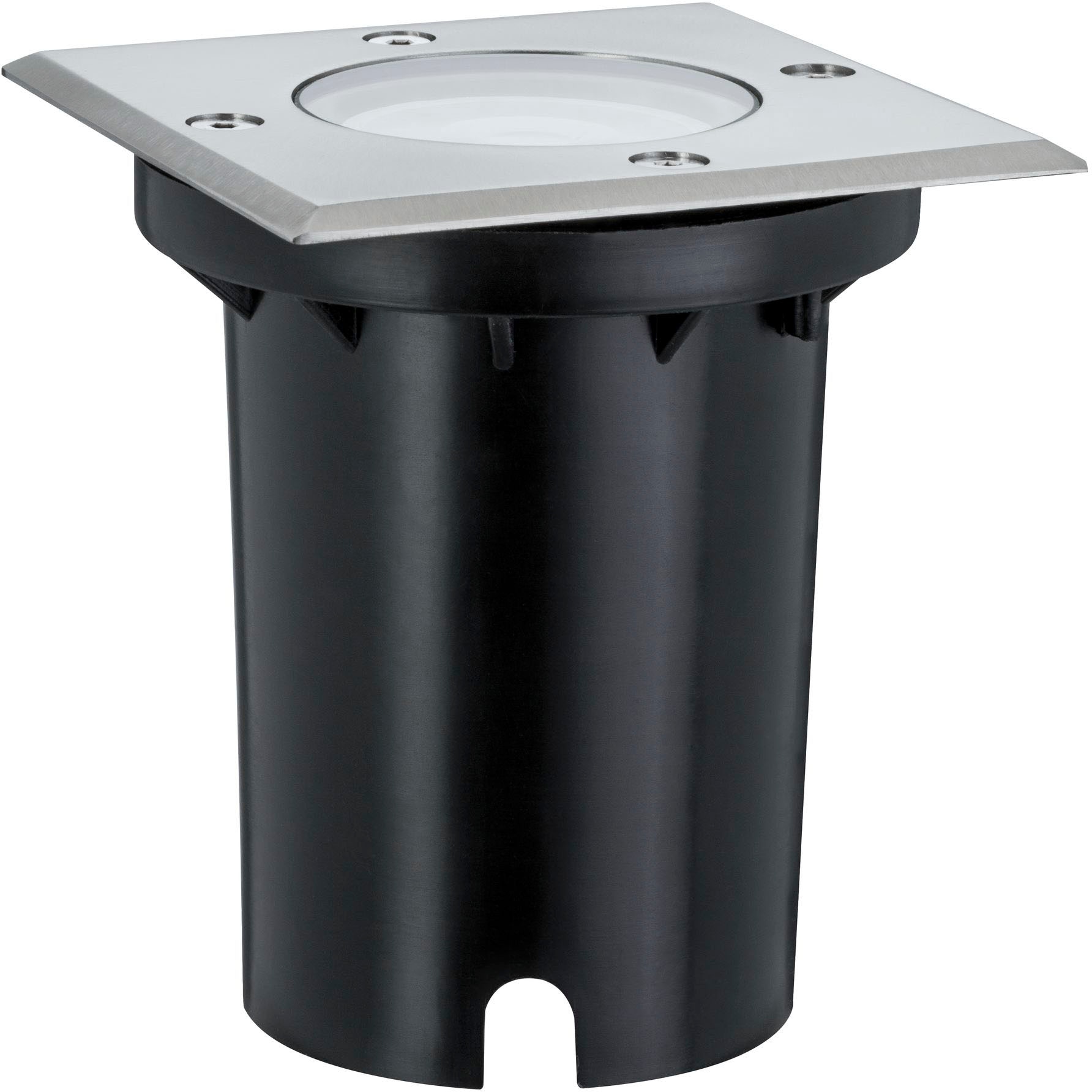 Paulmann LED Einbauleuchte »Outdoor 230V Boden IP67 eckig GU10 3,5W 108x108mm Edelstahl/Metall«, 1 flammig, Leuchtmittel GU10 | LED fest integriert, GU10, IP67
