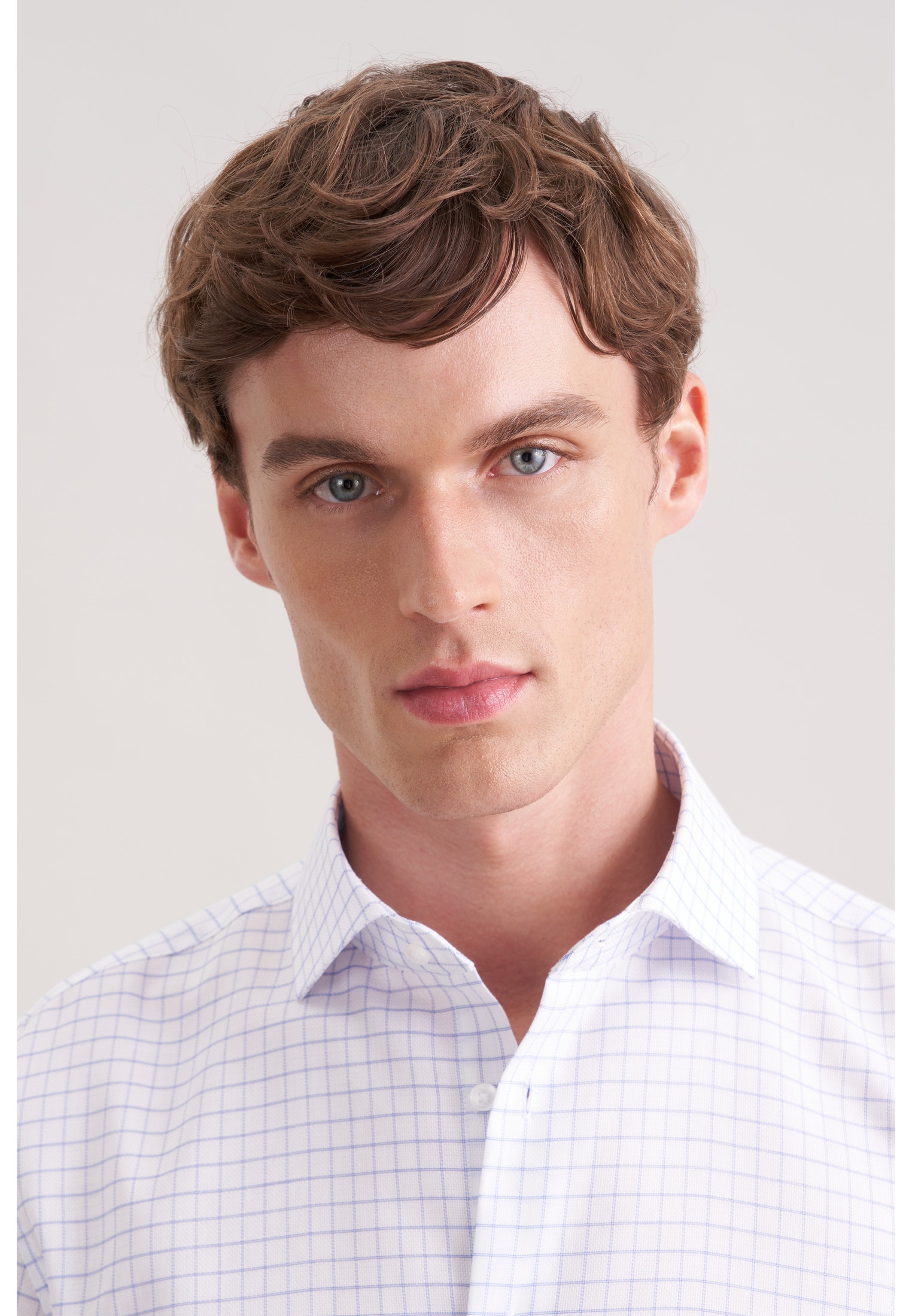 seidensticker Businesshemd »Schwarze Rose« Shaped 1/1 Kentkragen Karo