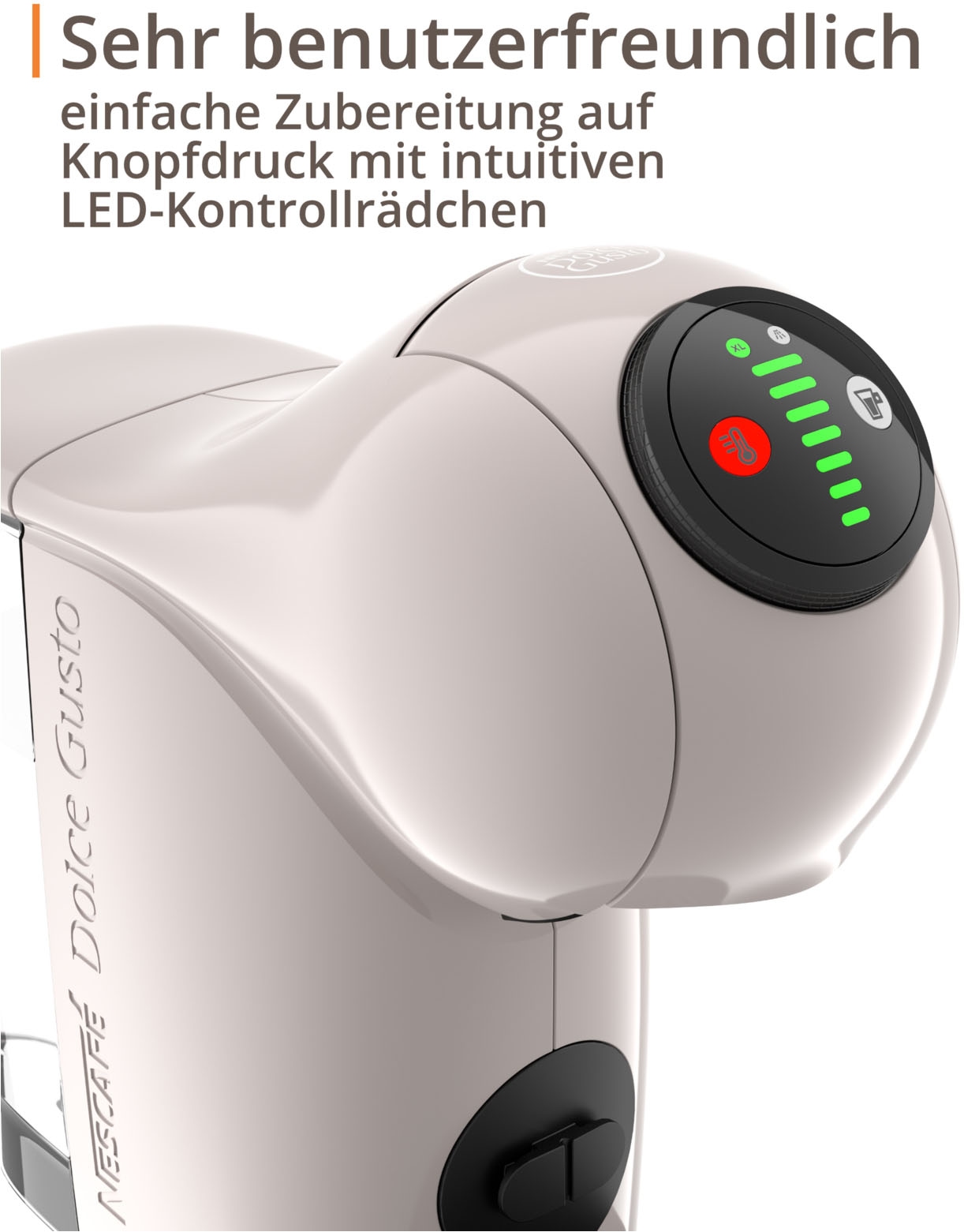 NESCAFÉ® Dolce Gusto® Kapselmaschine »KP243A Genio S« Multigetränke-Kapselmaschine, kompakt, Hochdruck, LED-Kontrollrädchen