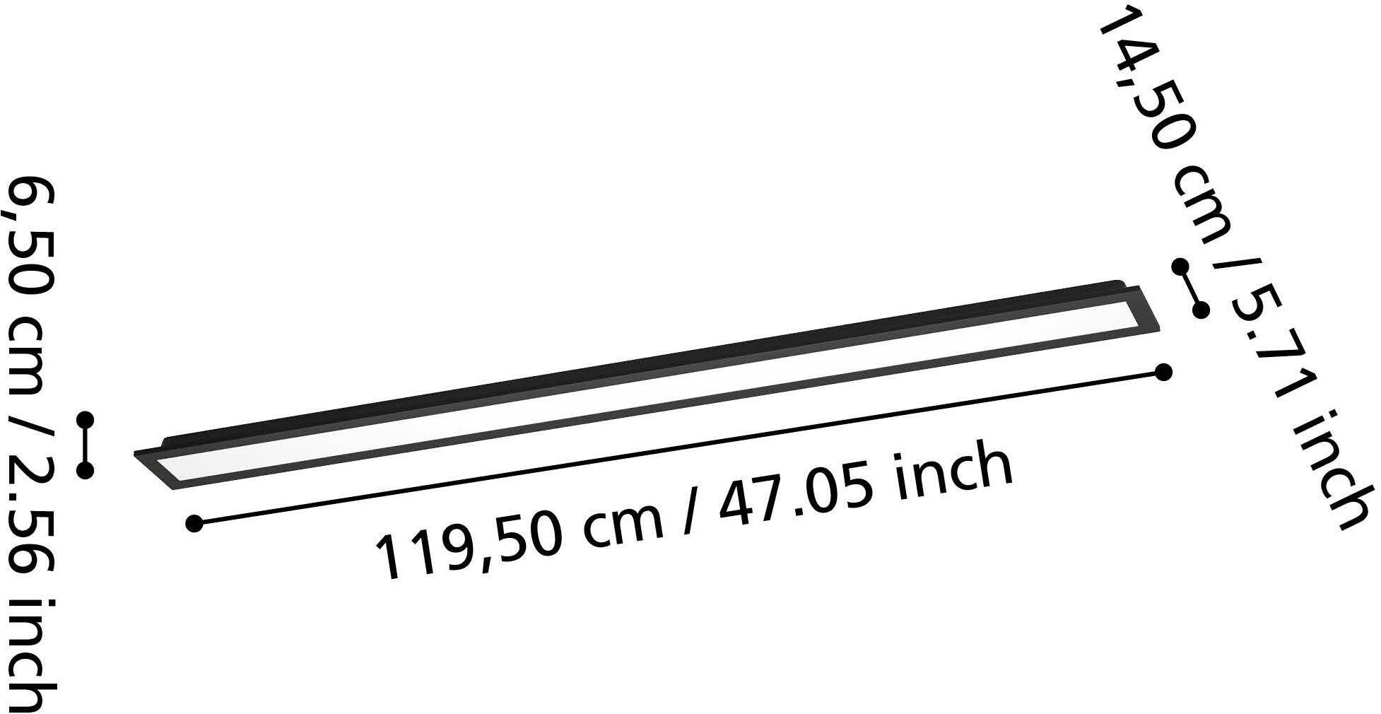 EGLO LED Deckenleuchte »MORADILLO-Z Deckenlampe - Stahl - LED - 28W - IP20« LED-Modul 1 Stk. Kaltweiß | Neutralweiß | RGB | Warmweiß Wohzimmerlampe, Esszimmerlampe, Schlafzimmer, L119,5 x B14,5 x H6,1 cm