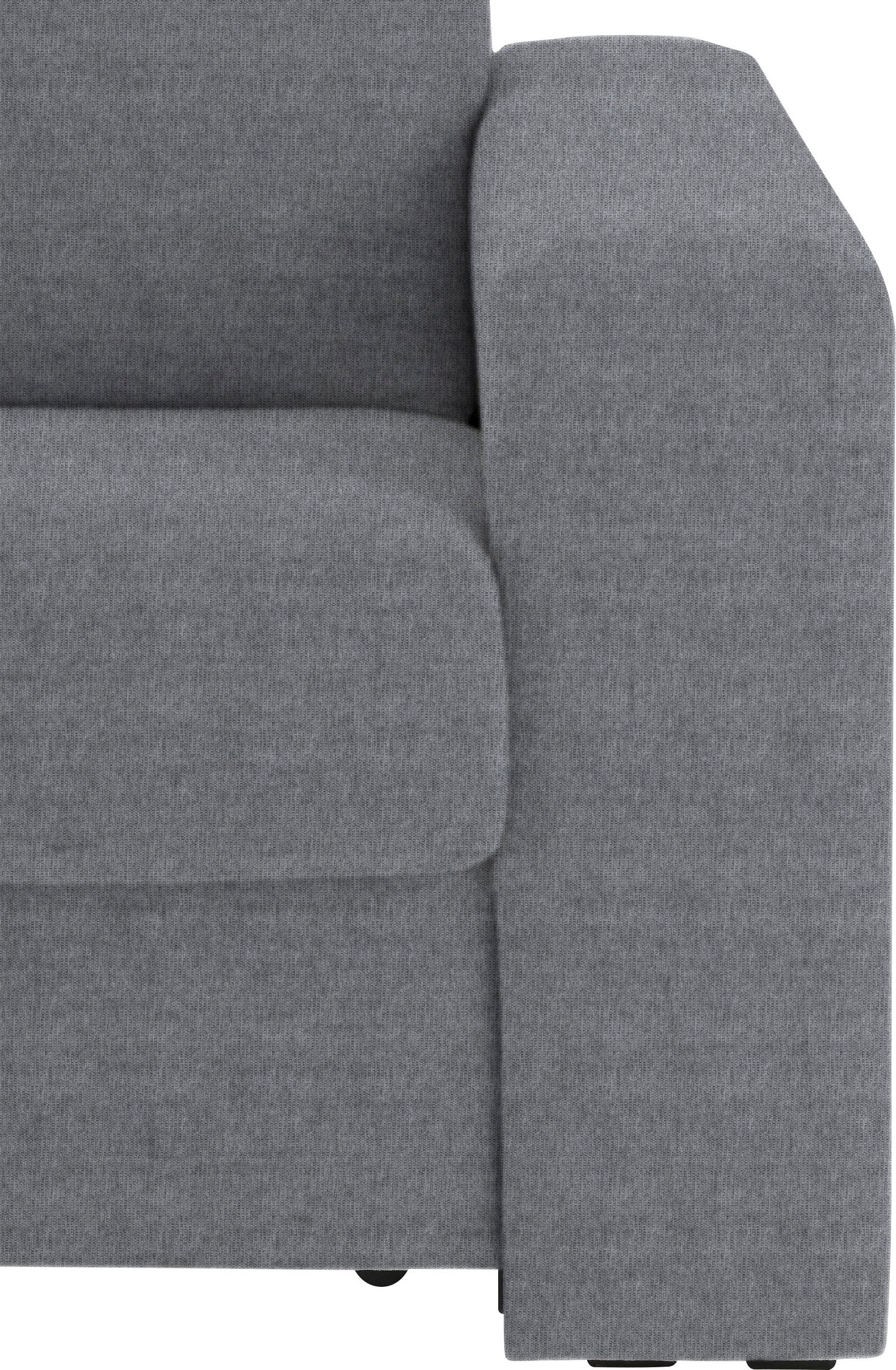 Home affaire Schlafsofa »Roma Matratzenhöhe 14 cm«, Dauerschlaffunktion, mit Unterfederung, Lattenrost, Matratze