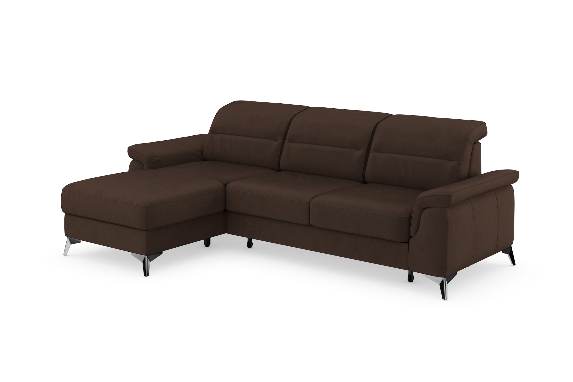 sit&more Ecksofa »Sinatra L-Form«, mit Recamiere, optinal mit Kopfteilverstellung und Armteilfunktion