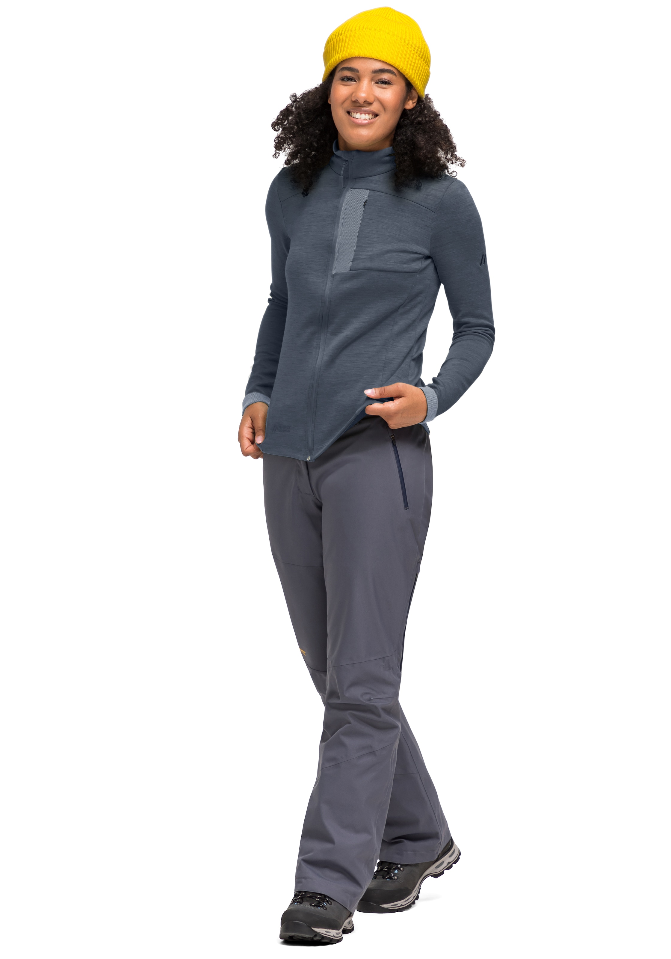 Maier Sports Funktionsshirt »Skutvik W«, Midlayer-Jacke für Damen, ideal für Outdoor-Aktivitäten