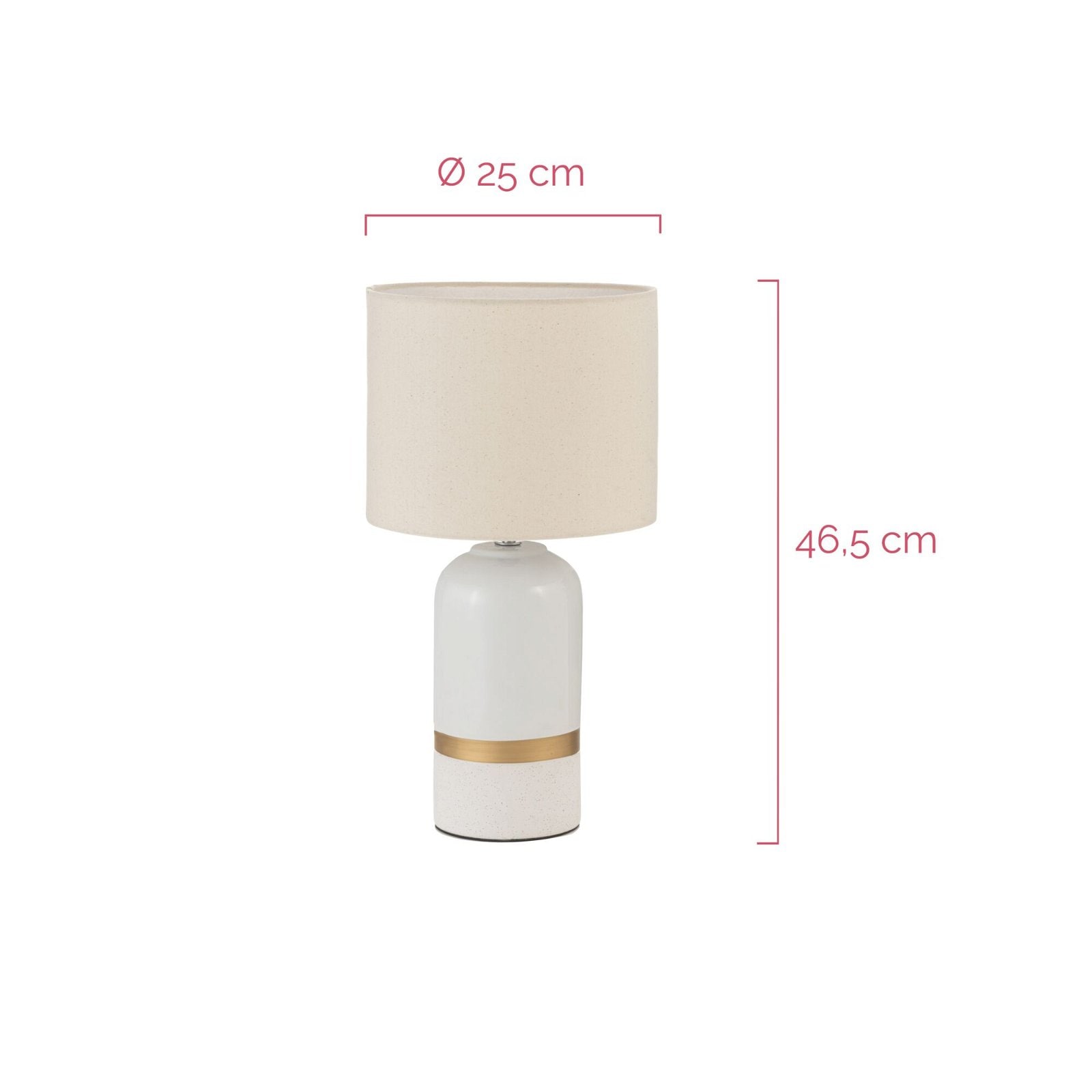 Pauleen Tischleuchte »Glowing Soul max20W Weiß/Beige 230V Stoff/Keramik«, 1 flammig, Leuchtmittel E14 | ohne Leuchtmittel, E14