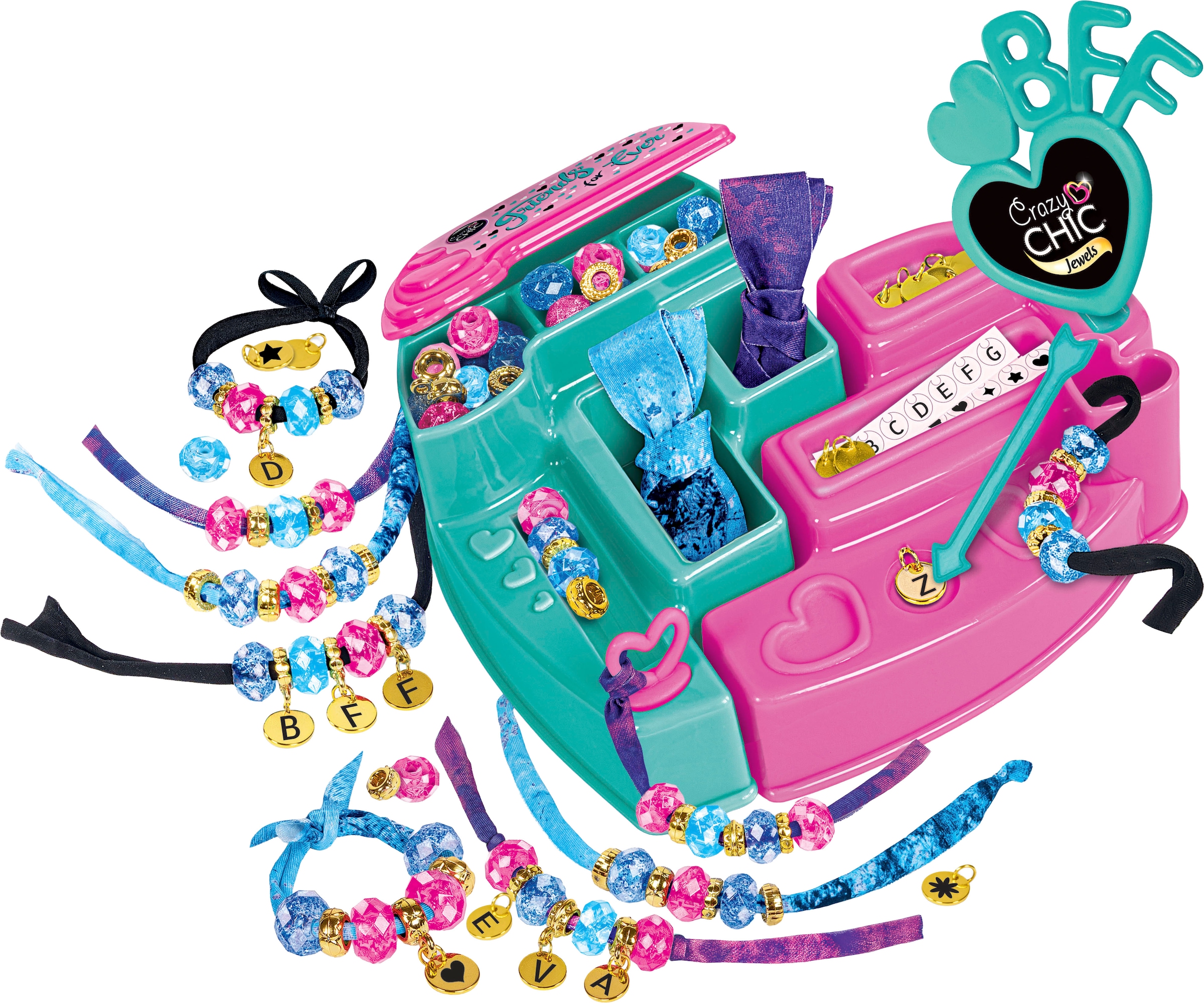 Clementoni® Kreativset »Crazy Chic, BFF Schmuck-Atelier«