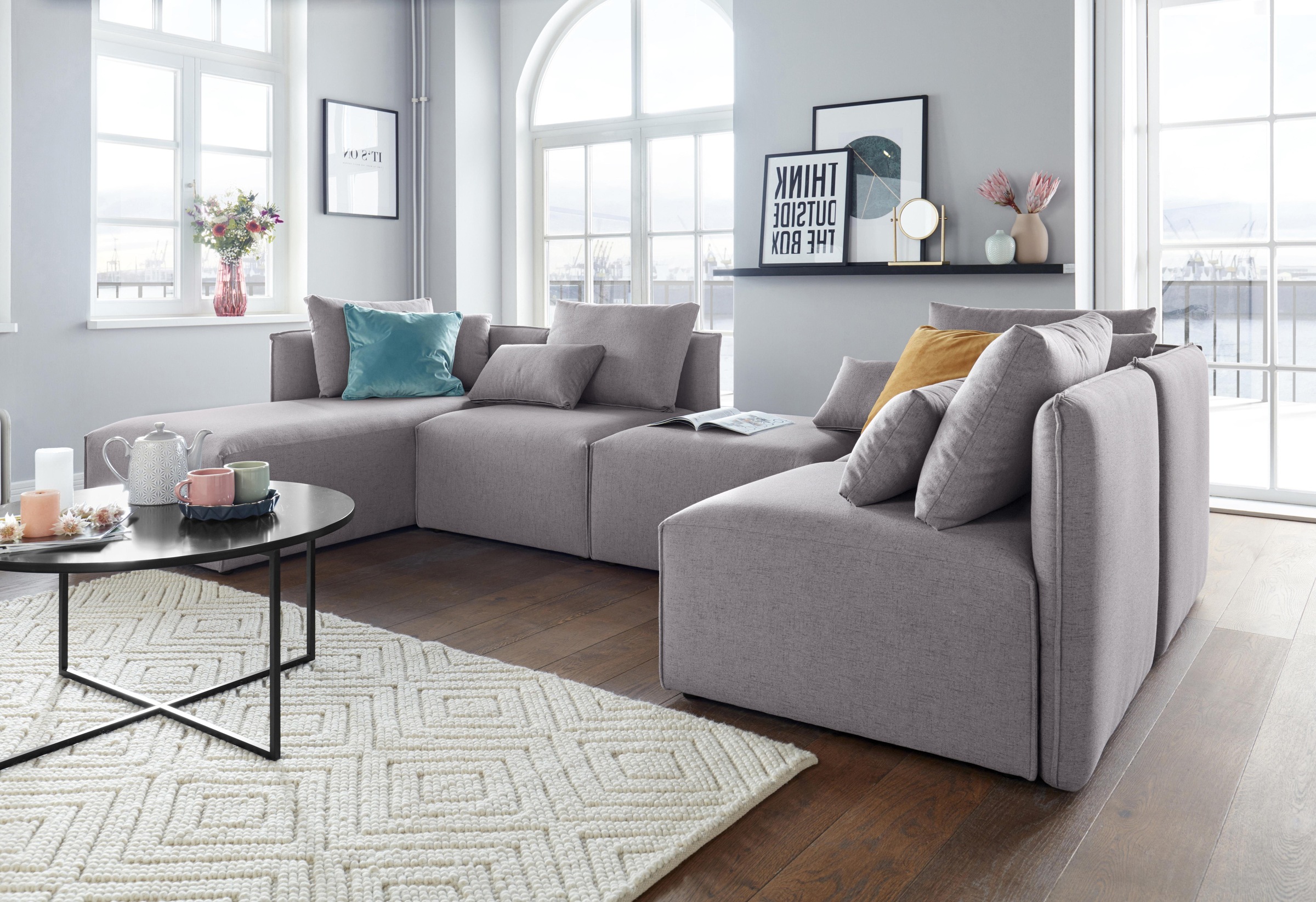 OTTO home Wohnlandschaft »Nöre U-Form« 5 Teile, in vielen Bezugsqualitäten günstig online kaufen