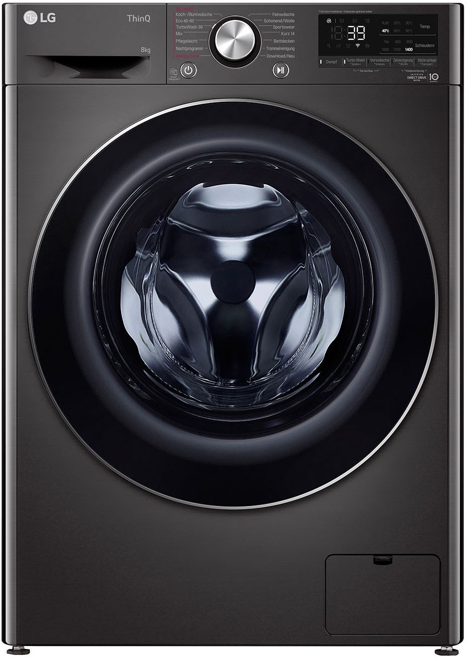 LG Waschmaschine »F4WV708P2BA«, 8 kg, 1400 U/min, TurboWash® - Waschen in n günstig online kaufen