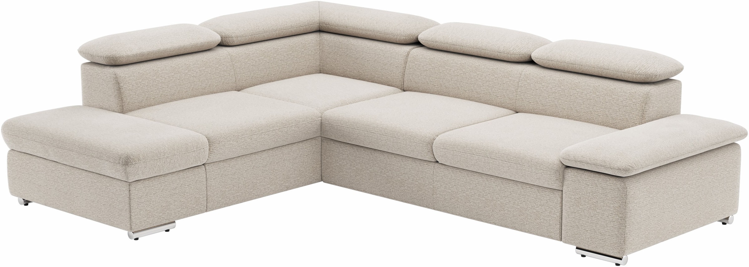 Ecksofa Valantine V, wahlweise mit Bettfunktion