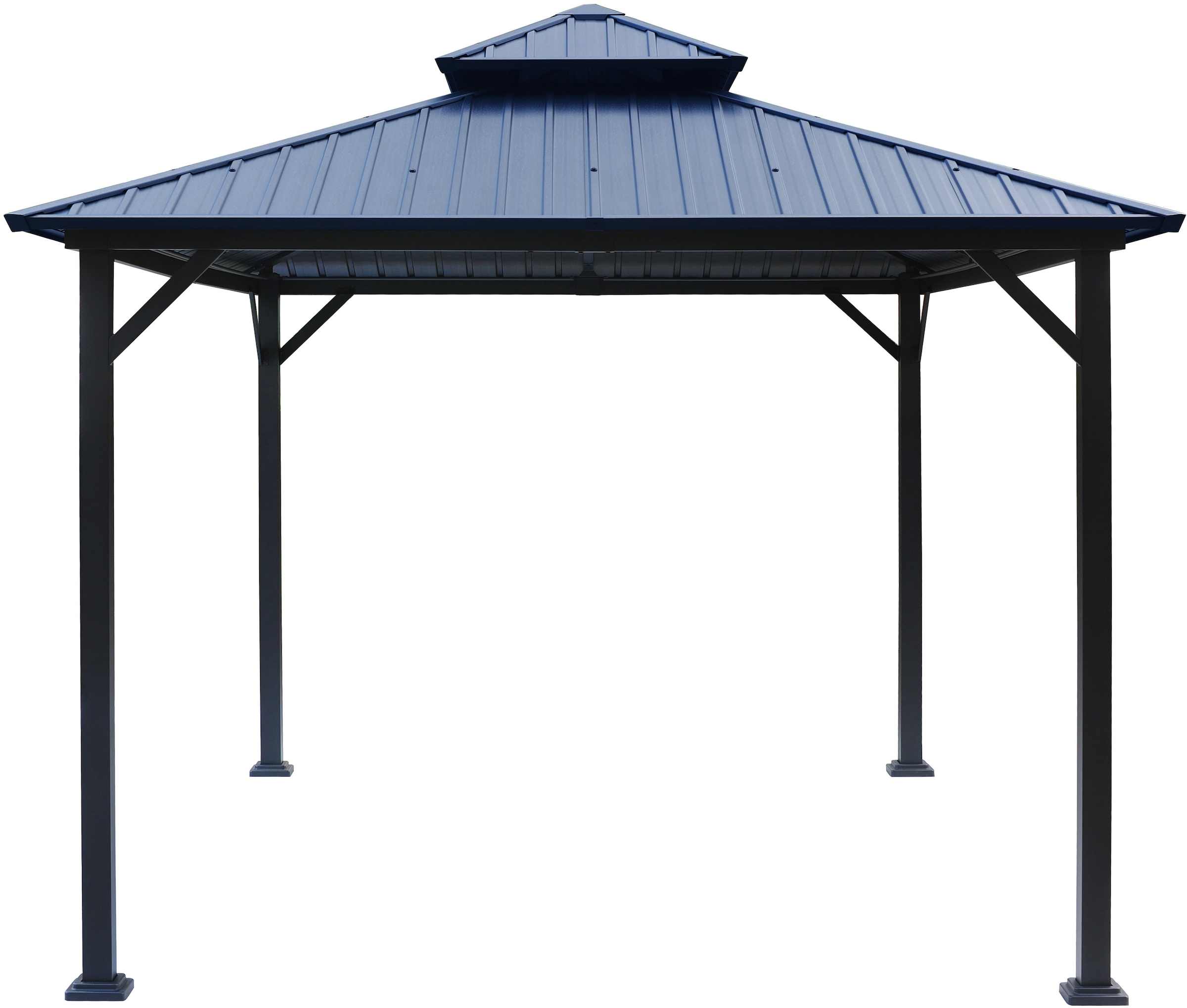 KONIFERA Pavillon »Thasos«, mit Doppeldach, in BxT: 300x300 cm und 400x300 cm, ohne Seitenteile