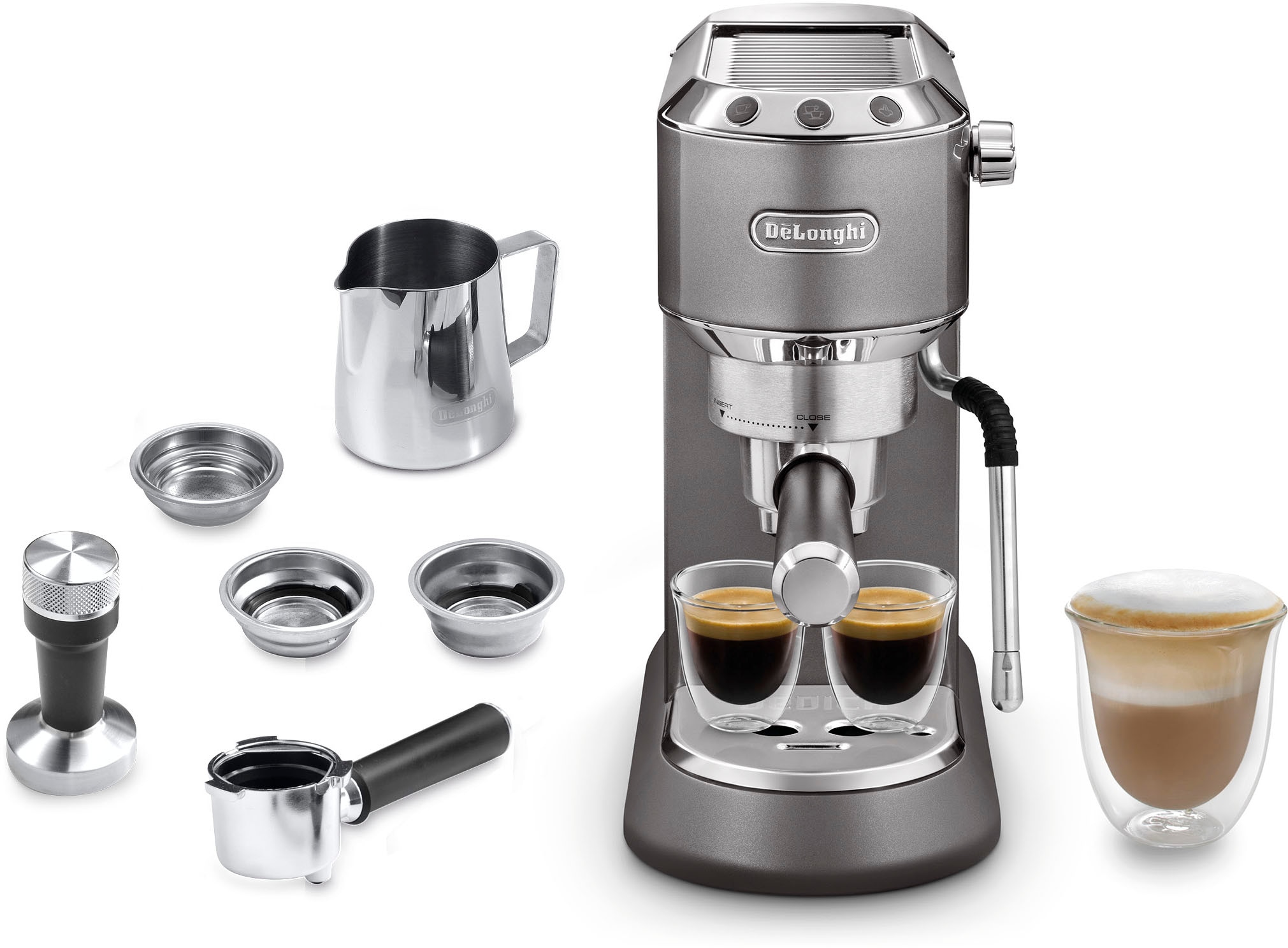 De'Longhi Espressomaschine »Dedica Arte EC885.BG«, Siebträger, Farbe: beige
