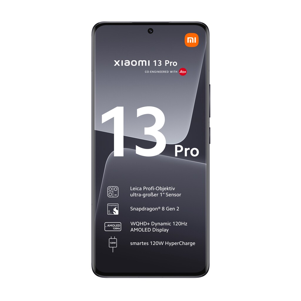 Xiaomi Smartphone »13 Pro 12GB+256GB«, Schwarz, 17,09 cm/6,73 Zoll, 256 GB Speicherplatz, 50 MP Kamera