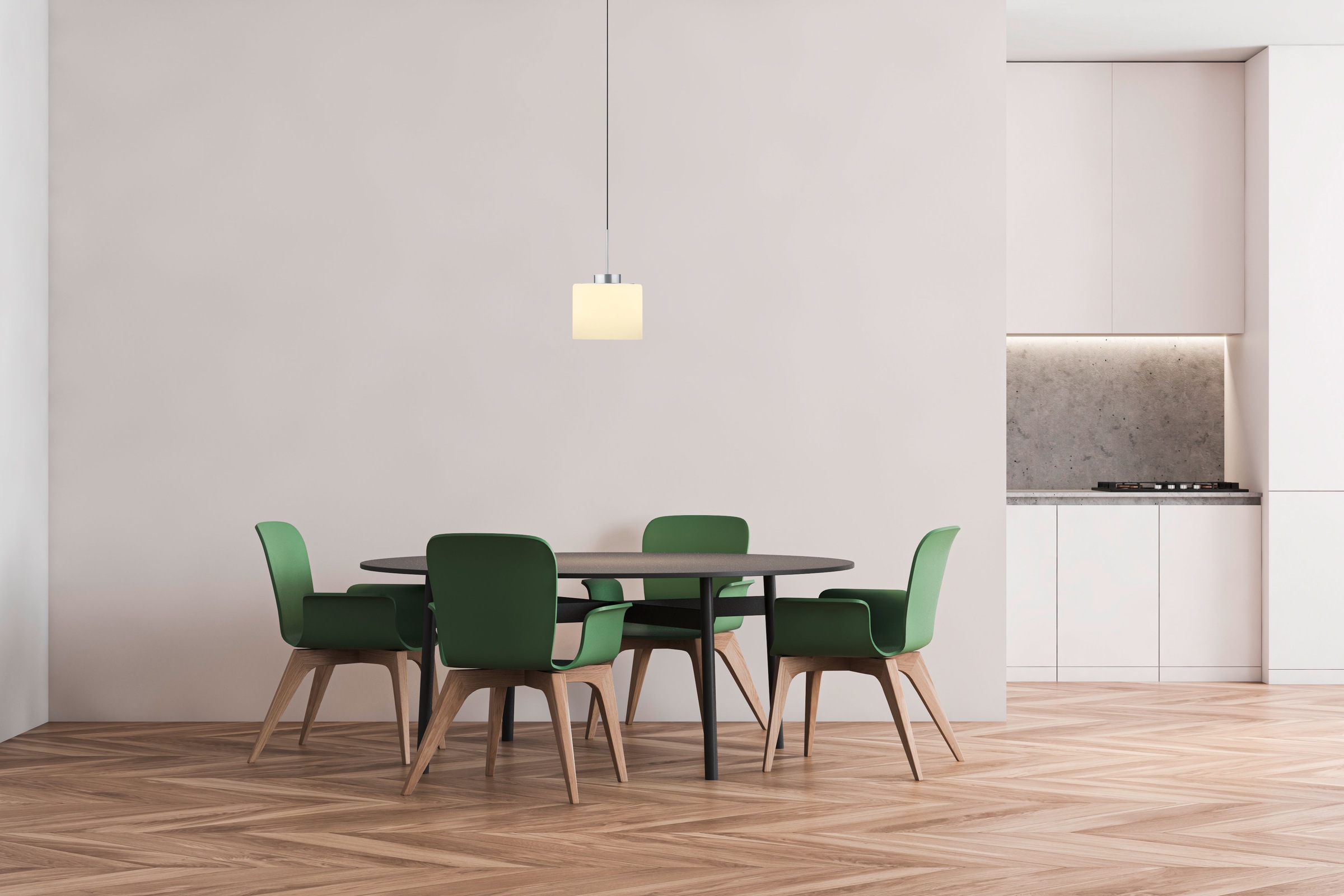 HELL höllisch gutes Licht LED Pendelleuchte »ABBY« LED-Modul 1 Stk. Warmweiß B-Link Fernbedienung,  Stufenlos höhenverstellbar