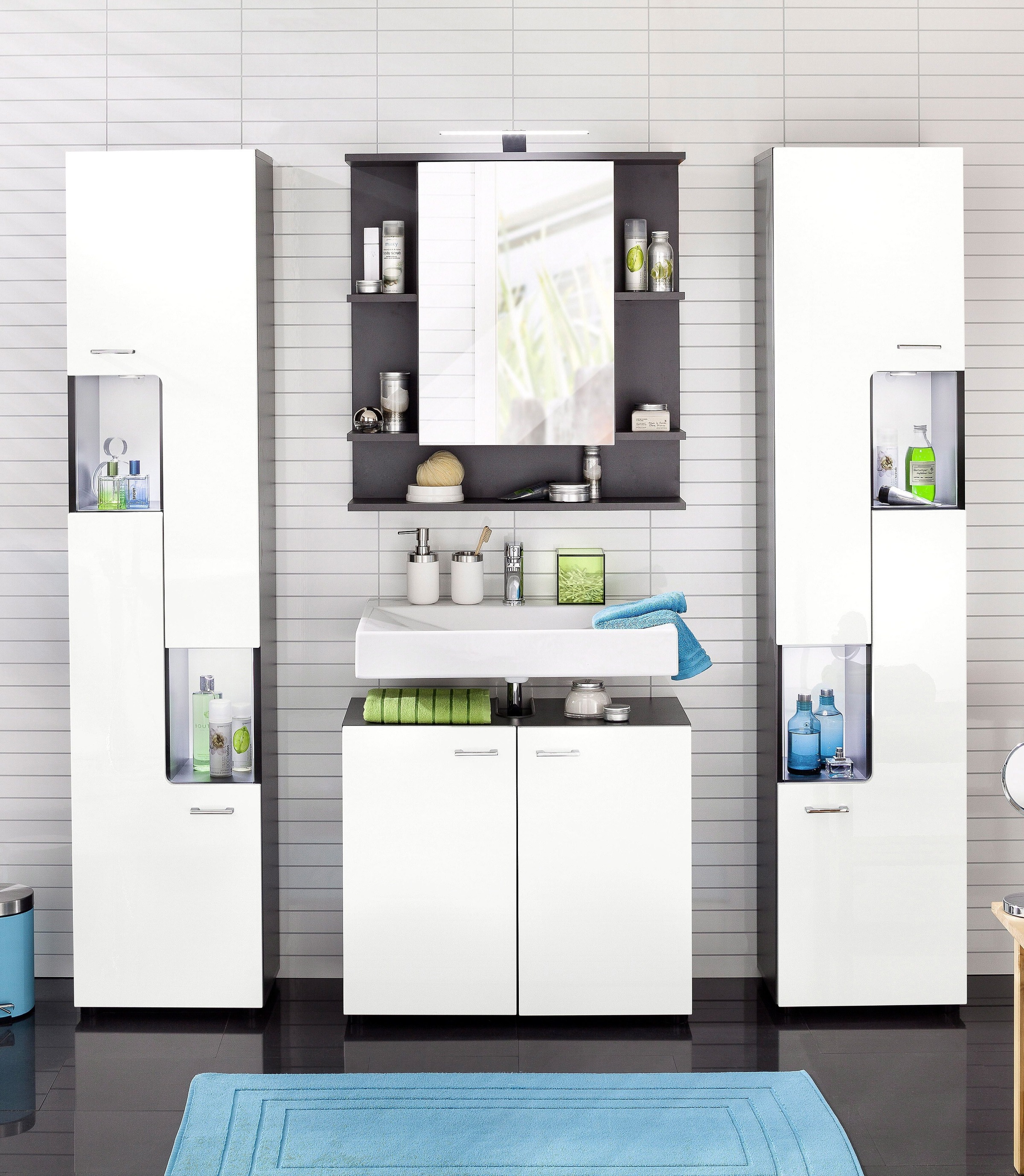 welltime Hochschrank »Tias« Hochschrank mit 4 Einlegeböden - (B/T/H) 40/30/ günstig online kaufen