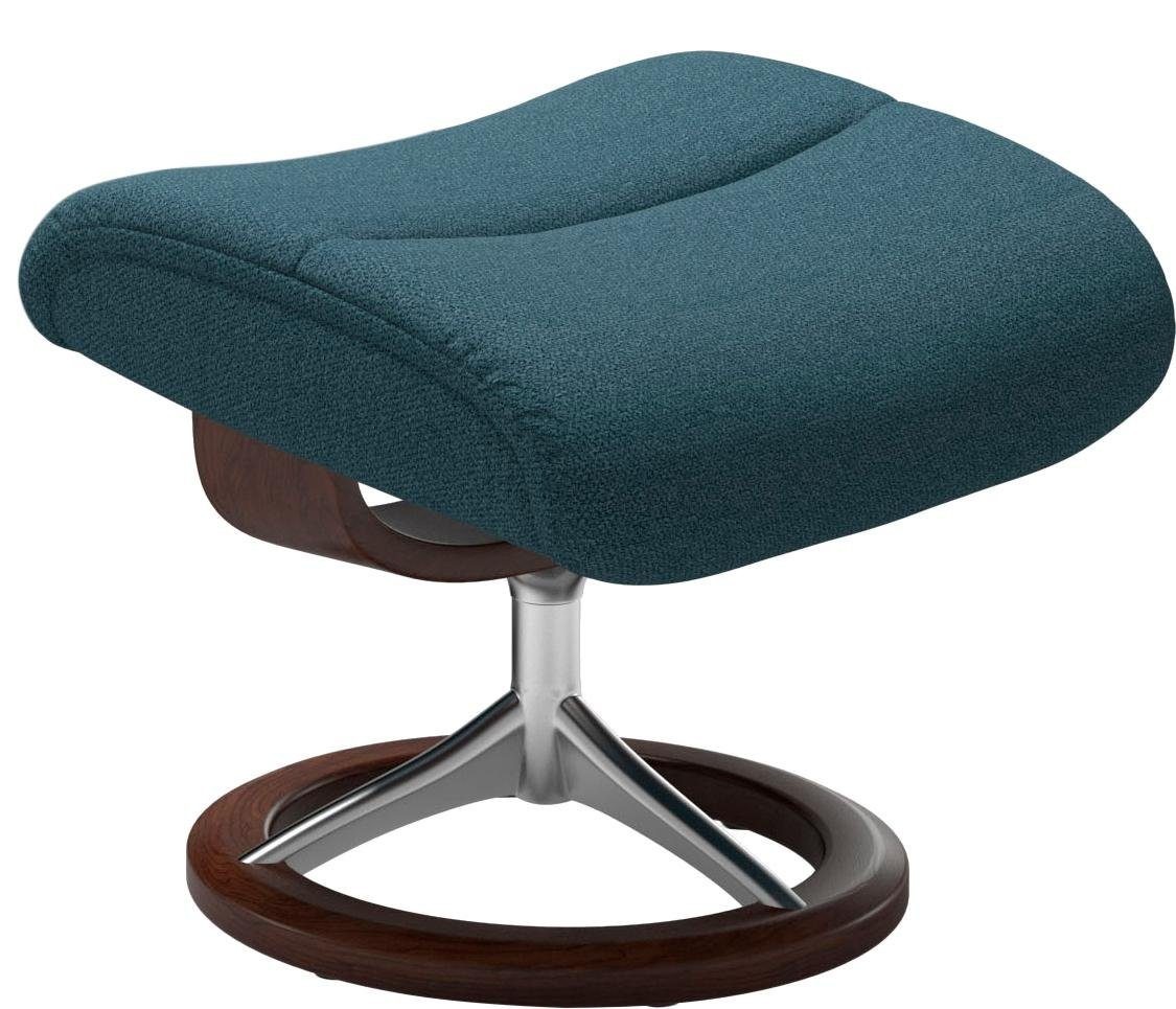 Stressless® Relaxsessel »View«, (Set, Relaxsessel mit Hocker), mit Signature Base, Größe S,Gestell Braun