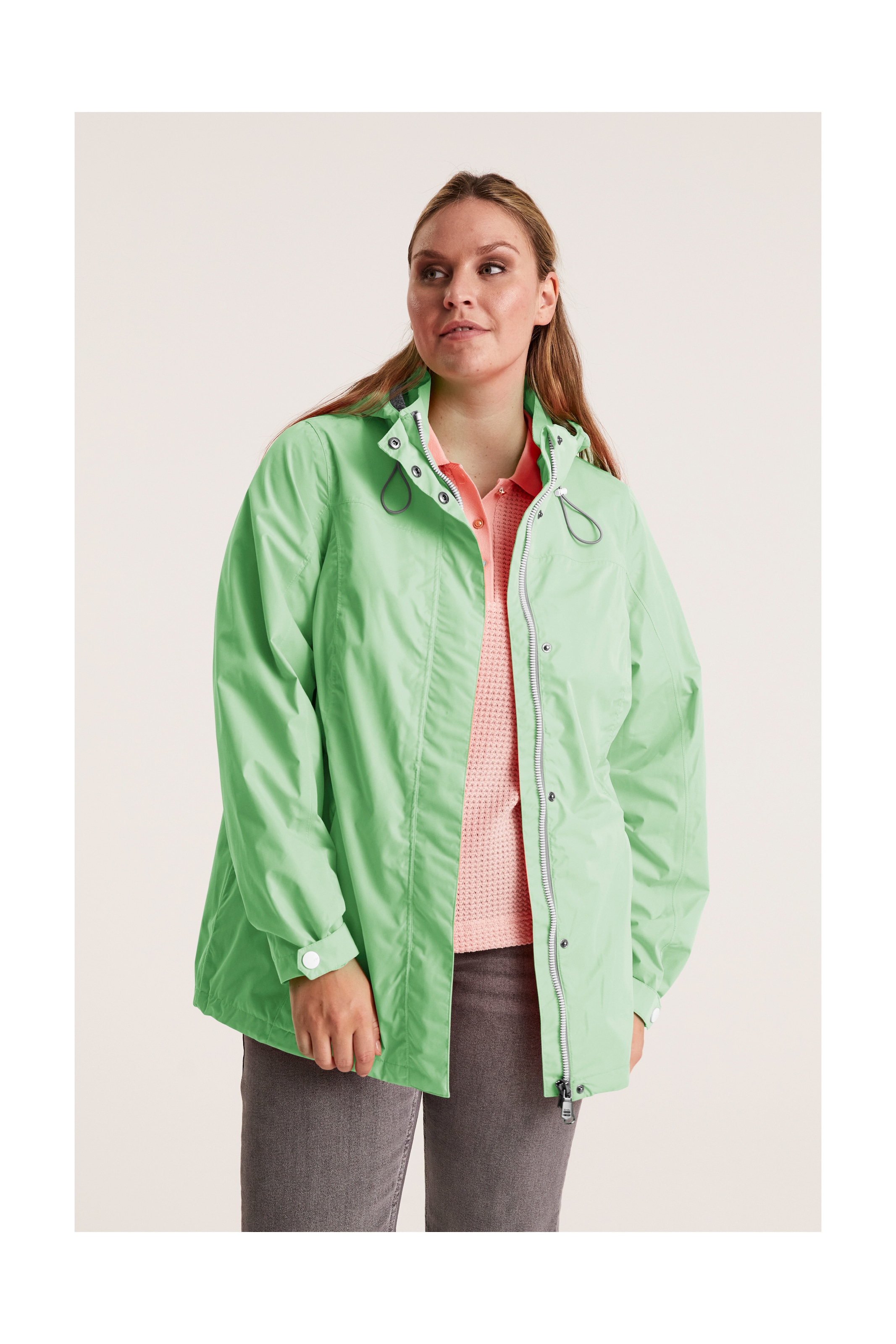 STOY Outdoorjacke »STS 11 WMN JCKT«, Wasserdichte, atmungsaktive STOY-Jacke mit abnehmbarer Kapuze