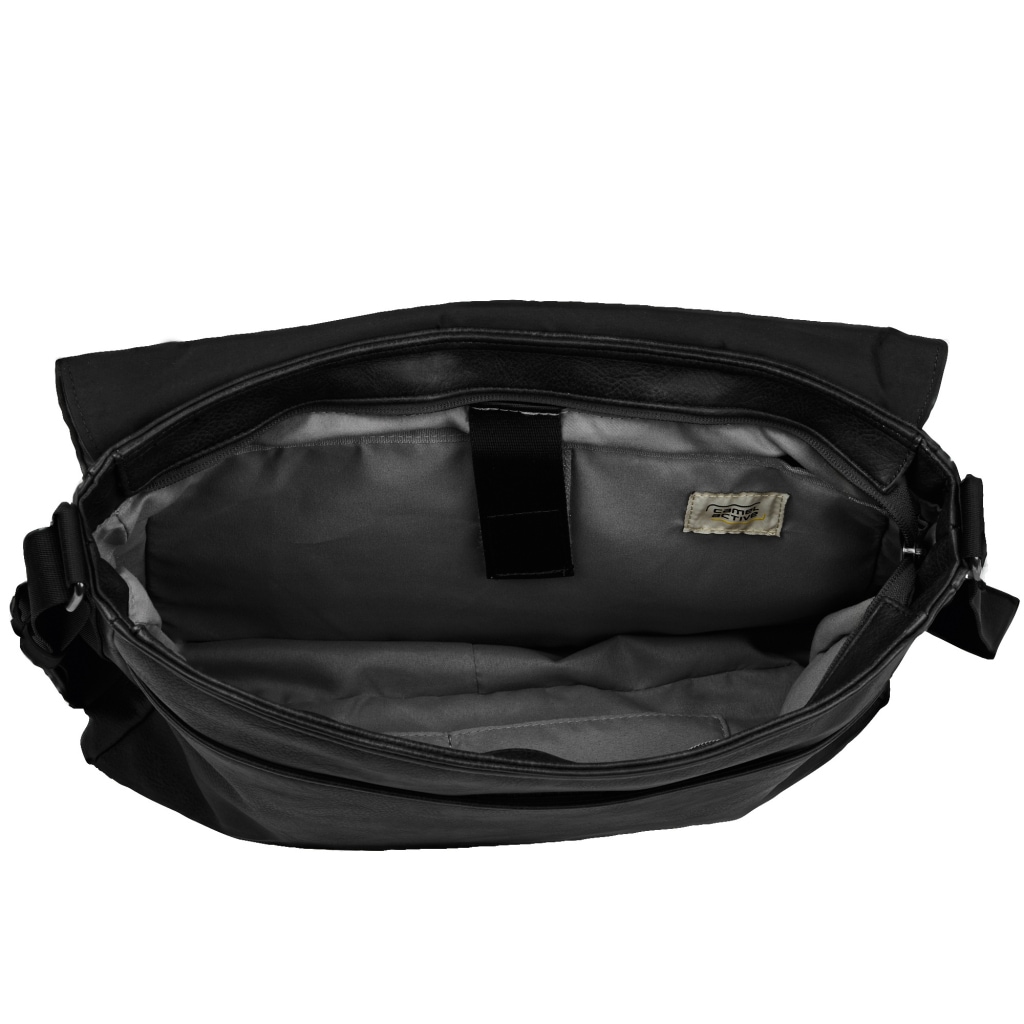 camel active Messenger Bag »Traces« aus Lederimitat, funktional mit vielen Fächern & hochwertigem Gurtband