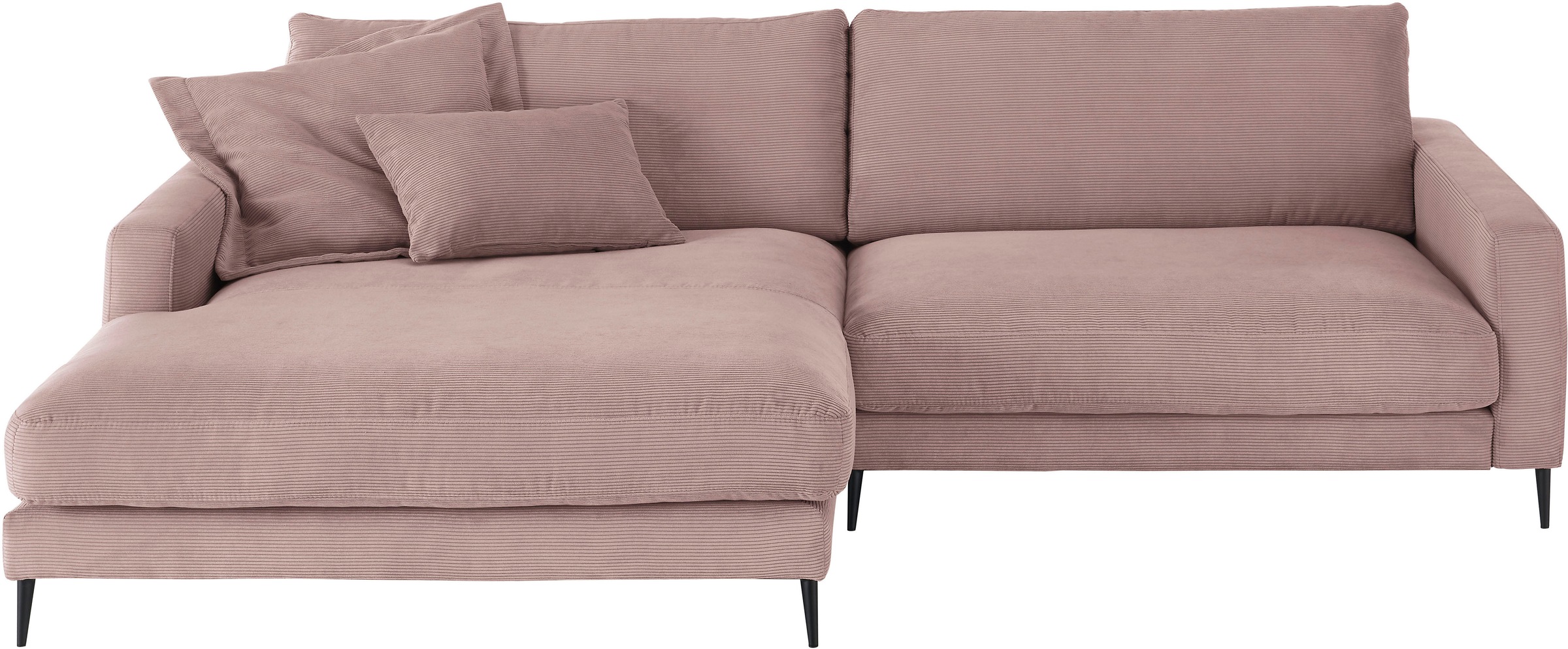 Home affaire Ecksofa »Downtown, B/T/H: 272/190/84 cm L-Form« weicher Sitzko günstig online kaufen